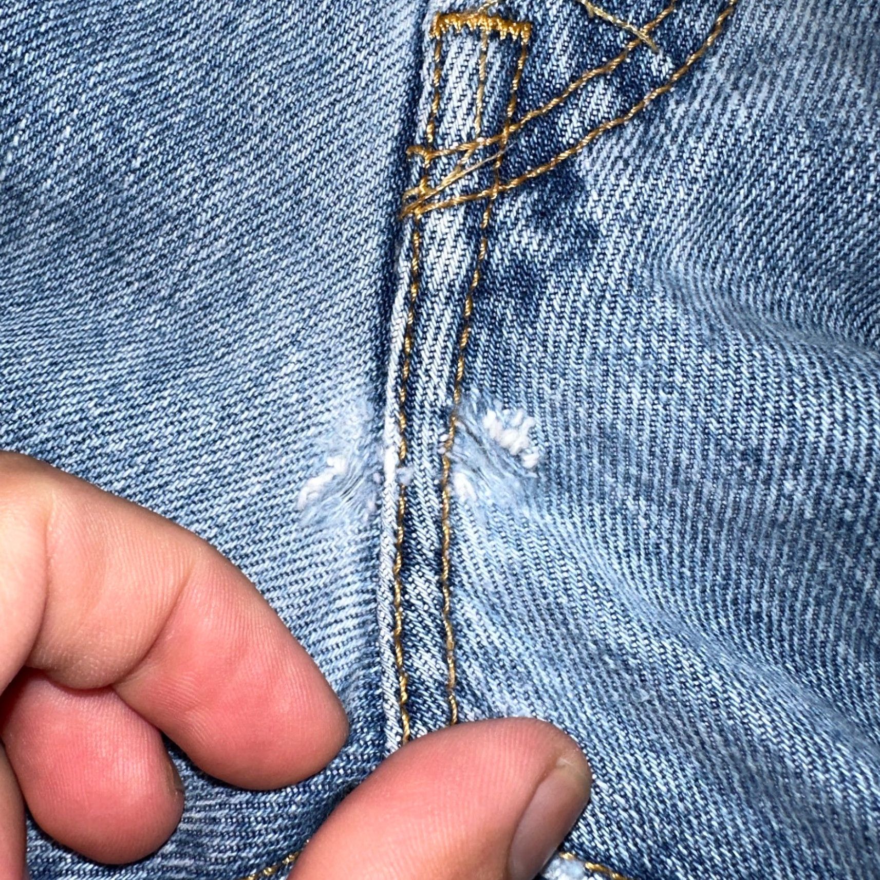 Levi's VINTAGE Levi's 501 Jeans Straight Men's Blue Light Wash 38x34 90s 501 Series 5-Pocket Denim Cotton Regular Size US 38 / EU 54 - 7 Thumbnail