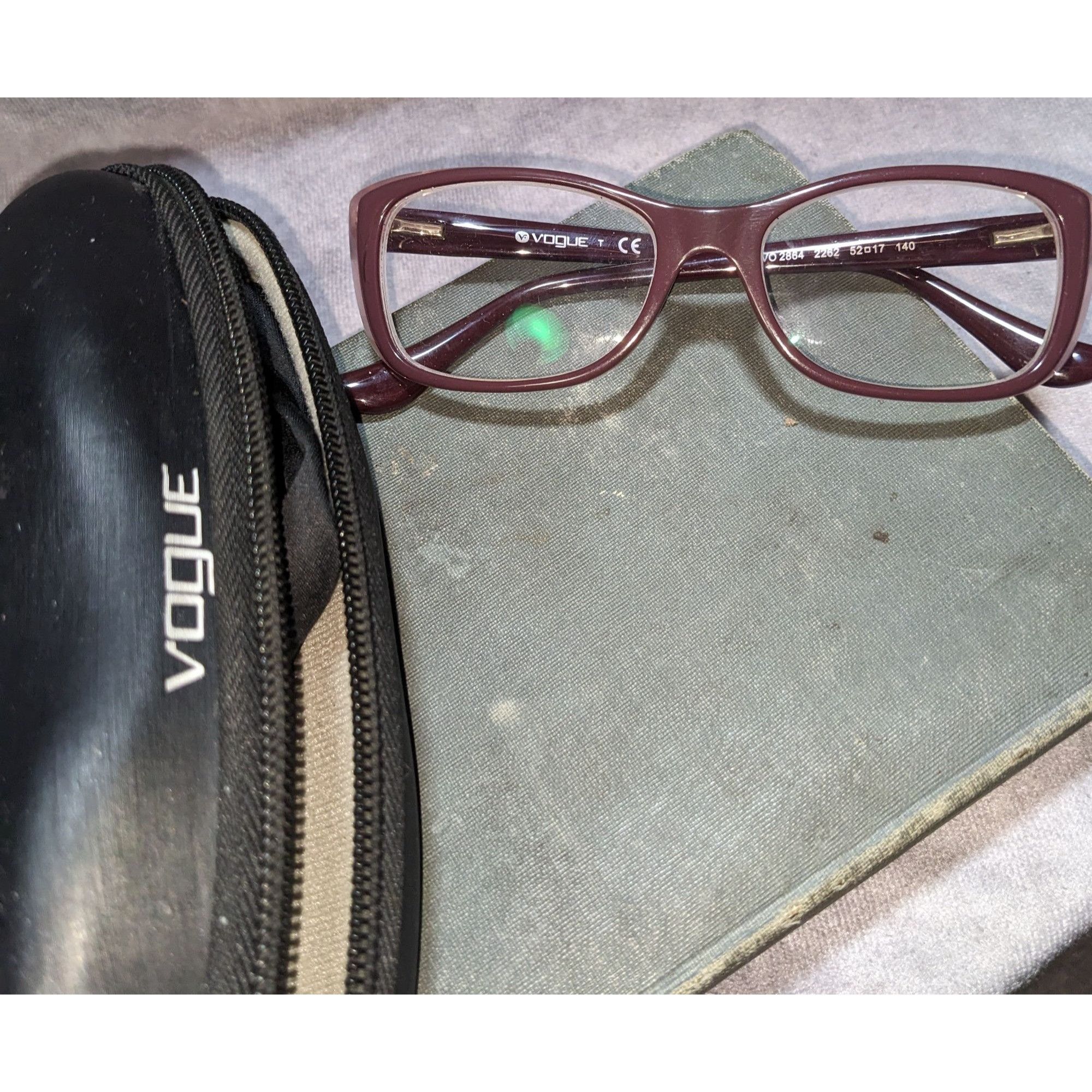 Vogue Vogue Eyewear Mauve Purple Rectangular Frames With Case & Cl Size ONE SIZE - 2 Thumbnail