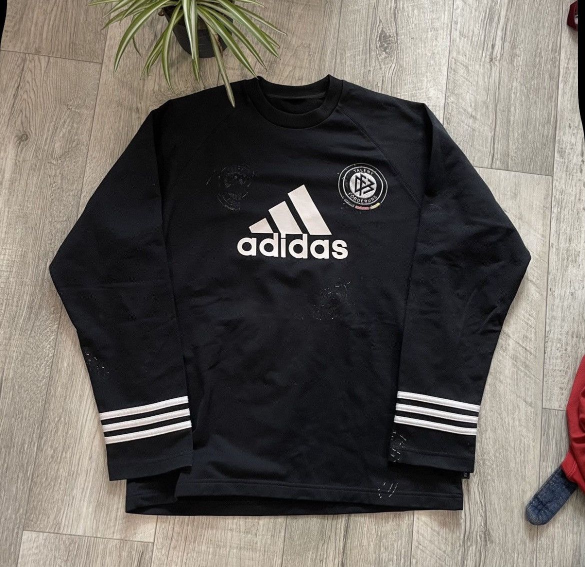 Adidas Vintage Soccer Football Sweatshirt Adidas FC Talent Germany Size US L / EU 52-54 / 3 - 1 Thumbnail