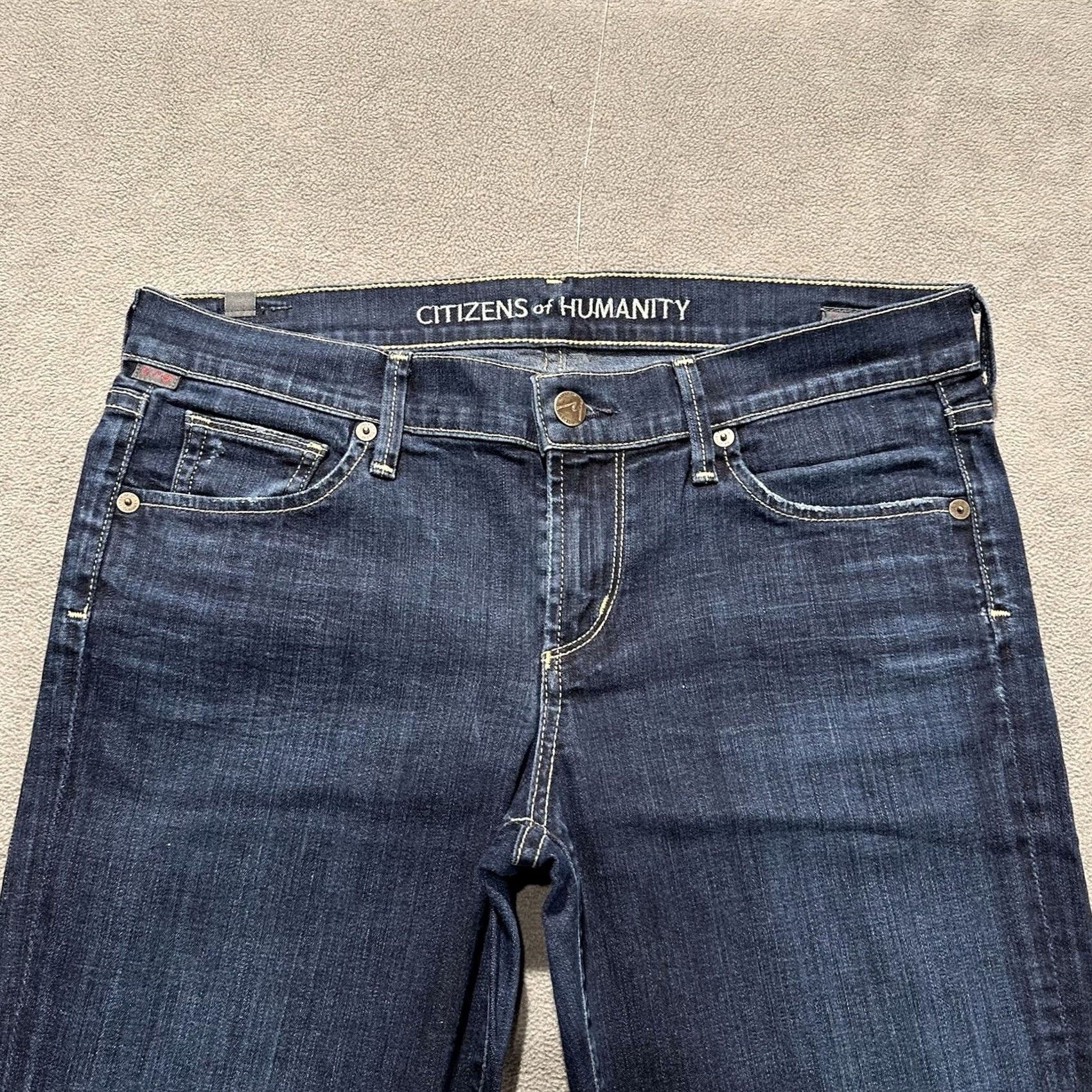 Citizens Of Humanity Citizens of Humanity Ava Jeans Womens 29 Blue Denim Low Rise Straight GUC Jeans Size 29" - 3 Thumbnail