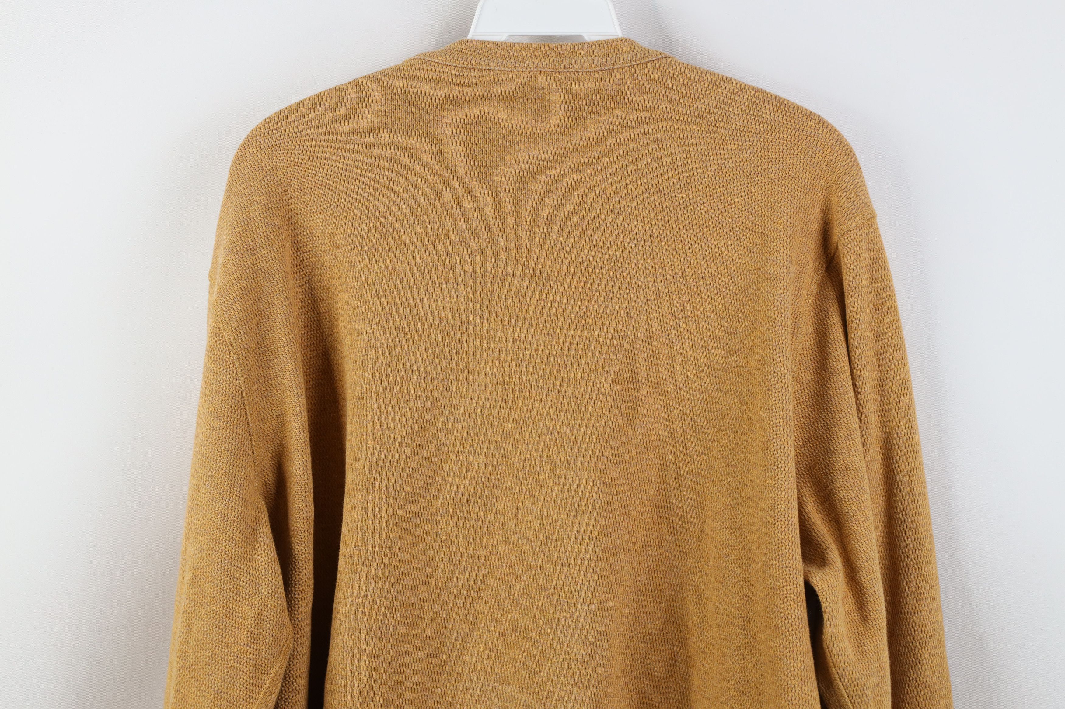 L.L. Bean Vintage LL Bean Waffle Knit Long Sleeve Henley T-Shirt Size US XL / EU 56 / 4 - 10 Thumbnail