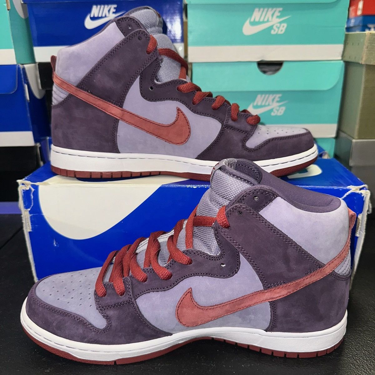 Nike Size 11 - Nike Dunk Premium SB High Plum - 313171-500 Size US 11 / EU 44 - 2 Thumbnail