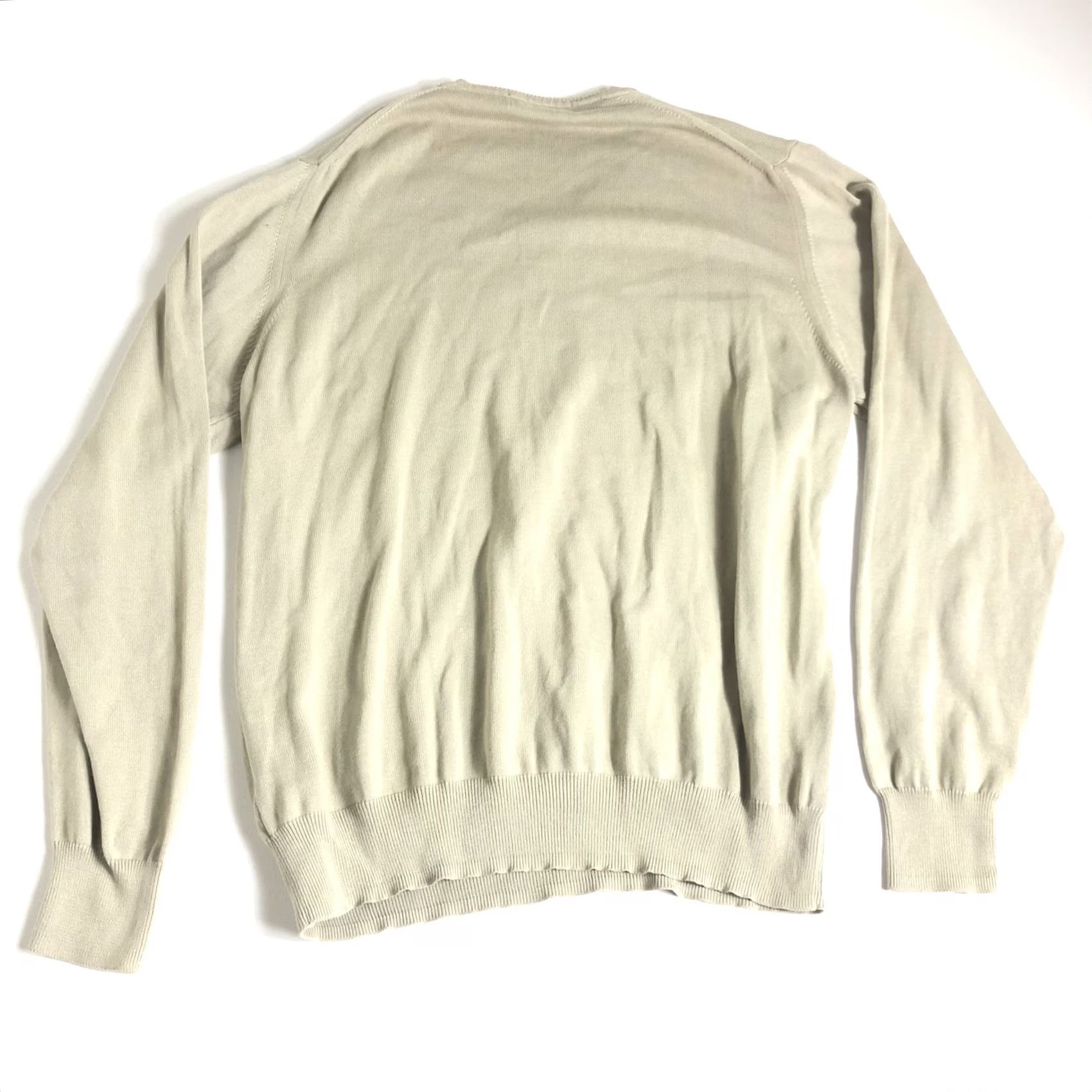 Zara Zara Sweater V-Neck Mens Large Beige Shirt? Size US L / EU 52-54 / 3 - 2 Thumbnail