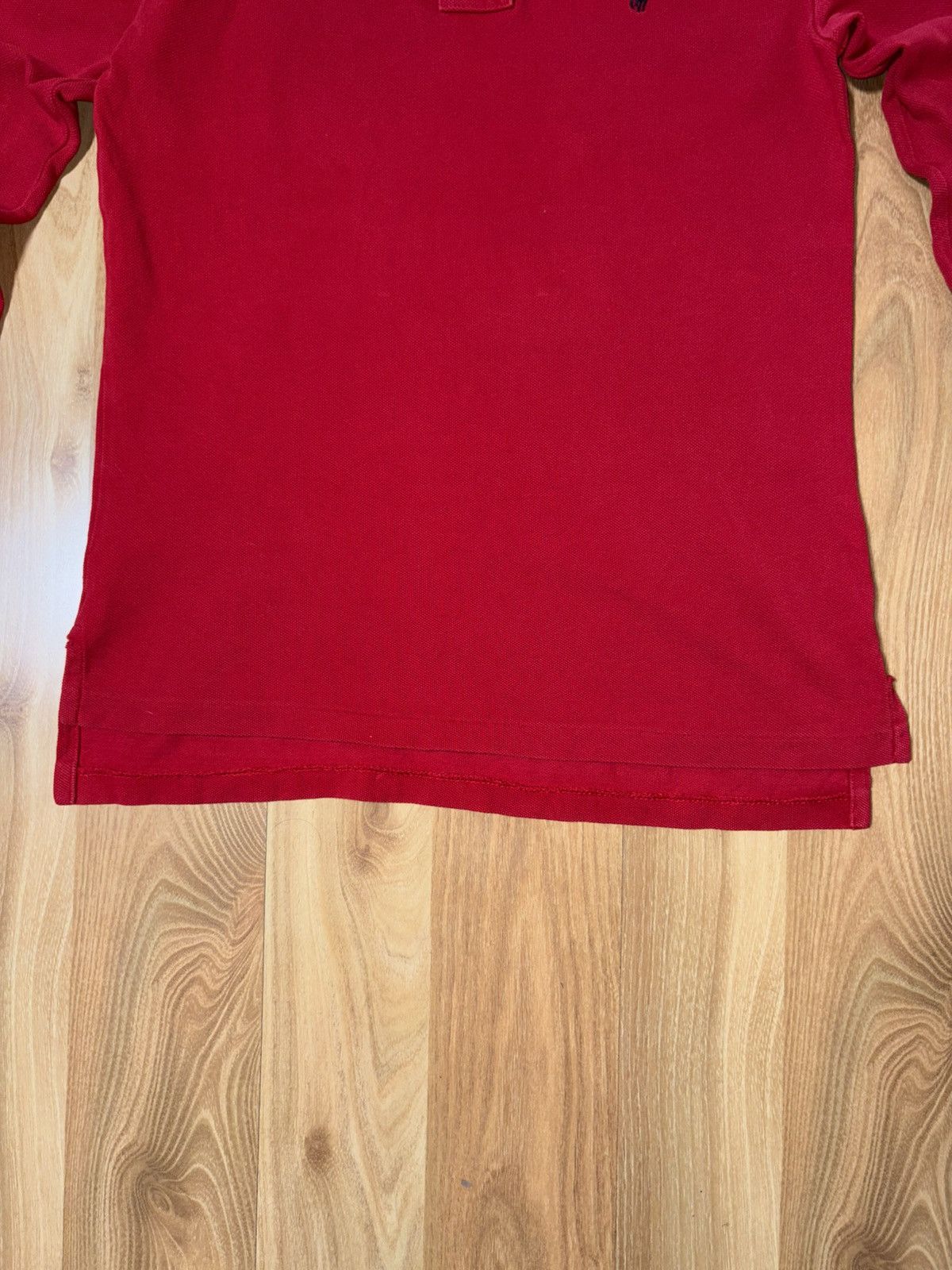 Polo Ralph Lauren Polo RL Red Long Sleeve Polo USA Flag Patch kids M (10-12) Size US XXS / EU 40 - 6 Thumbnail