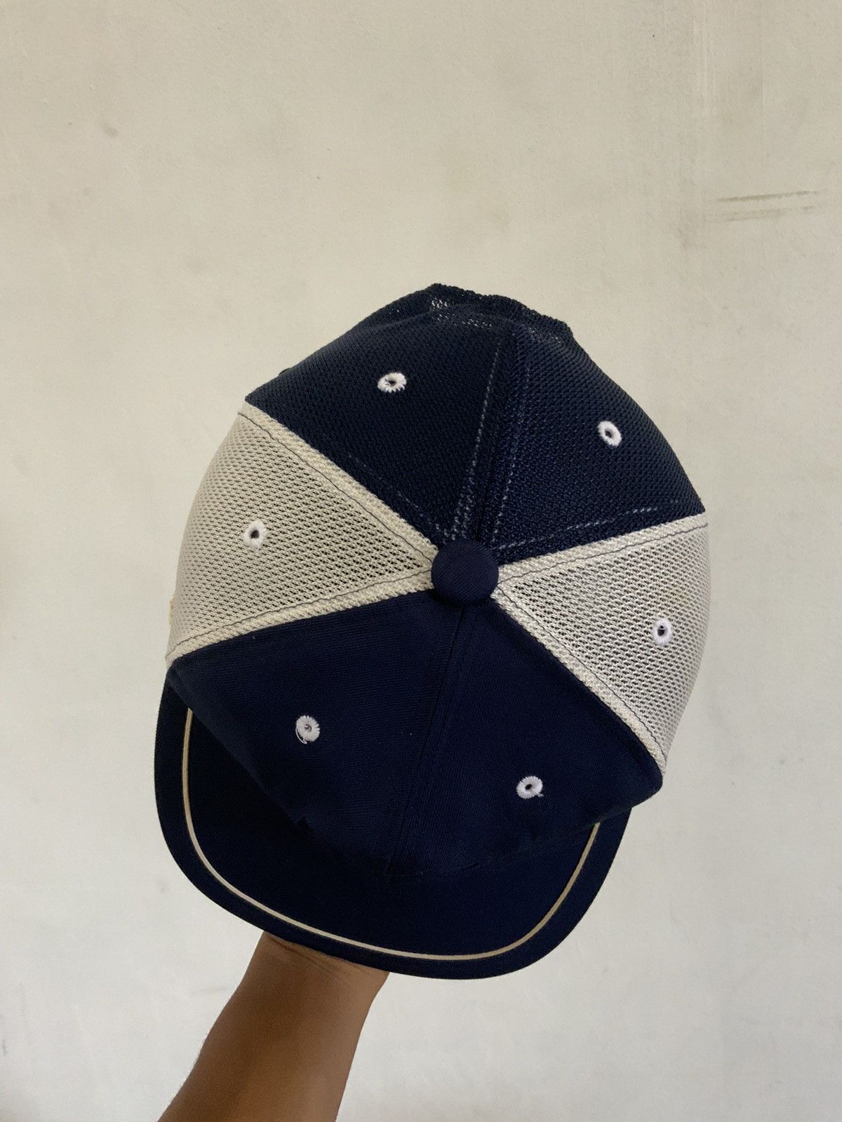 Japanese Brand Vintage Indigo K.H.B.H Trucker Hat Size ONE SIZE - 6 Thumbnail