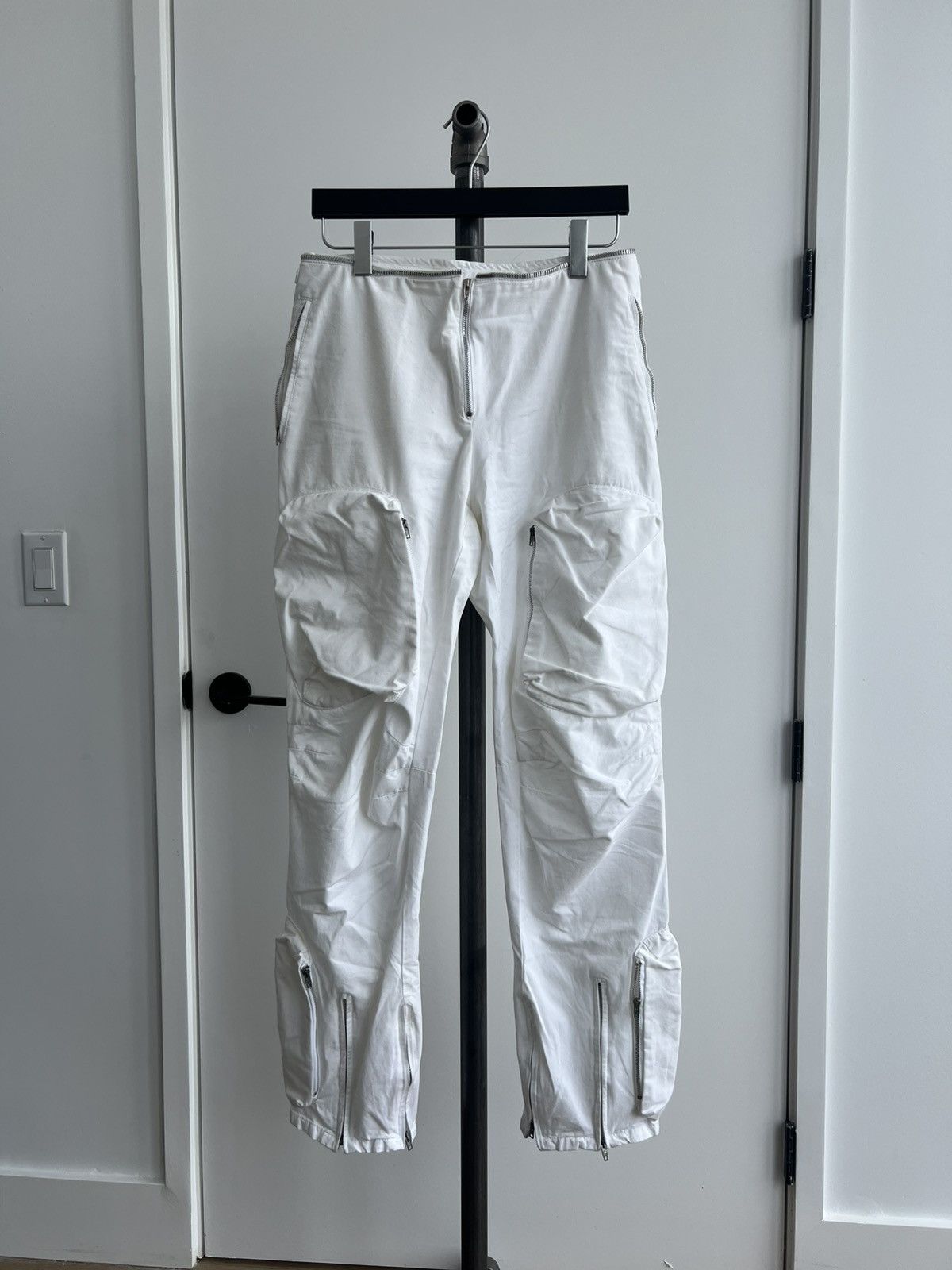 Helmut Lang AW99 White Flight Cargo Pants Size US 30 / EU 46 - 1 Thumbnail