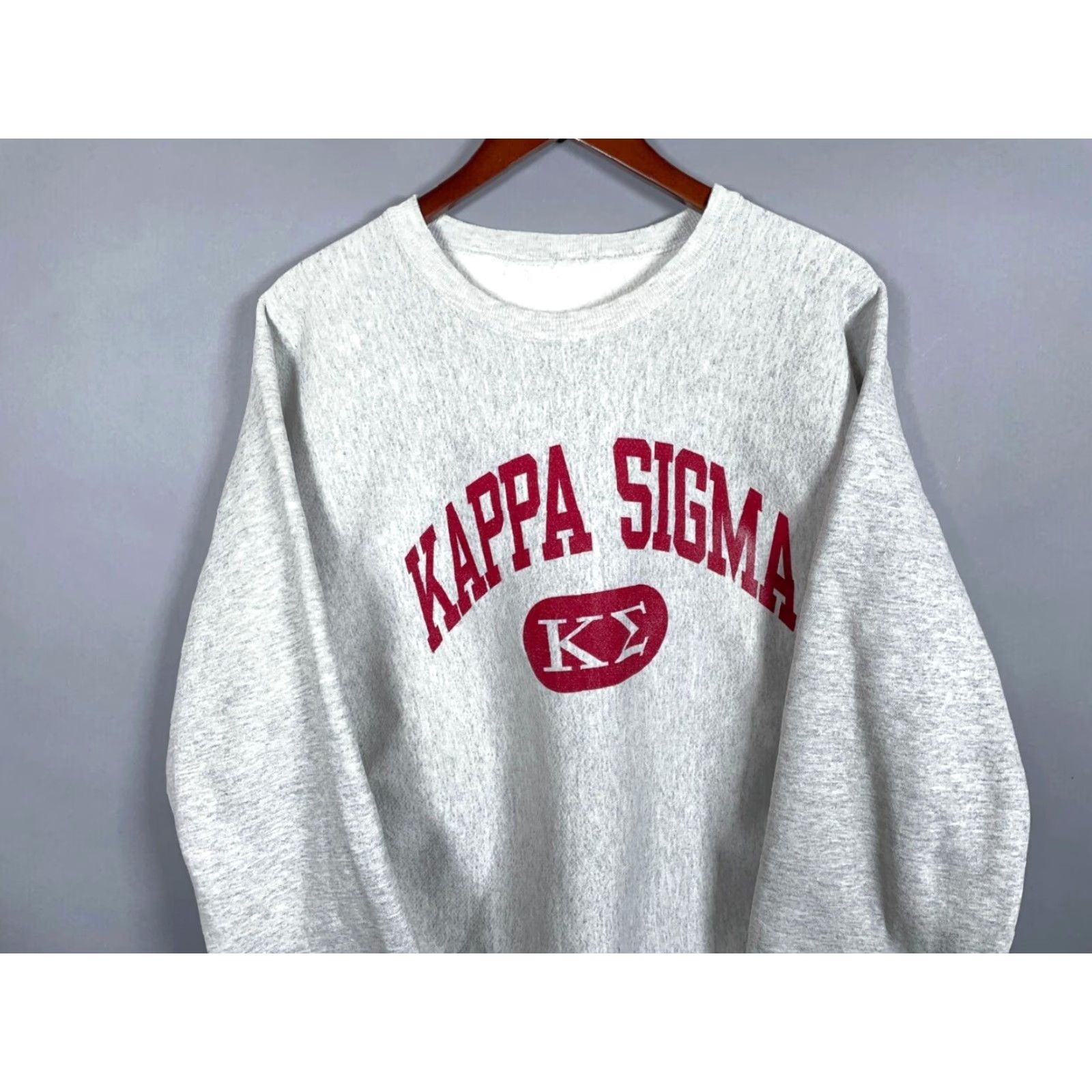 Champion VINTAGE Champion Reverse Weave Kappa Sigma Sig Sweatshirt Adult XL Gray Crewneck Size US XL / EU 56 / 4 - 4 Thumbnail