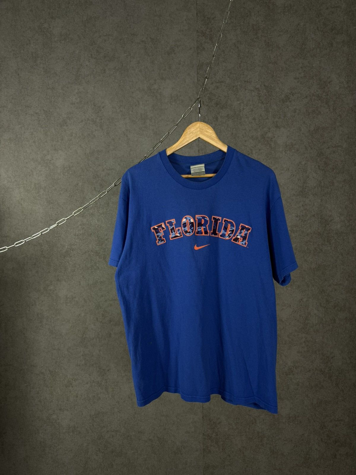 Nike × Vintage Nike Florida vintage swoosh streetwear center logo tee Size US L / EU 52-54 / 3 - 1 Thumbnail