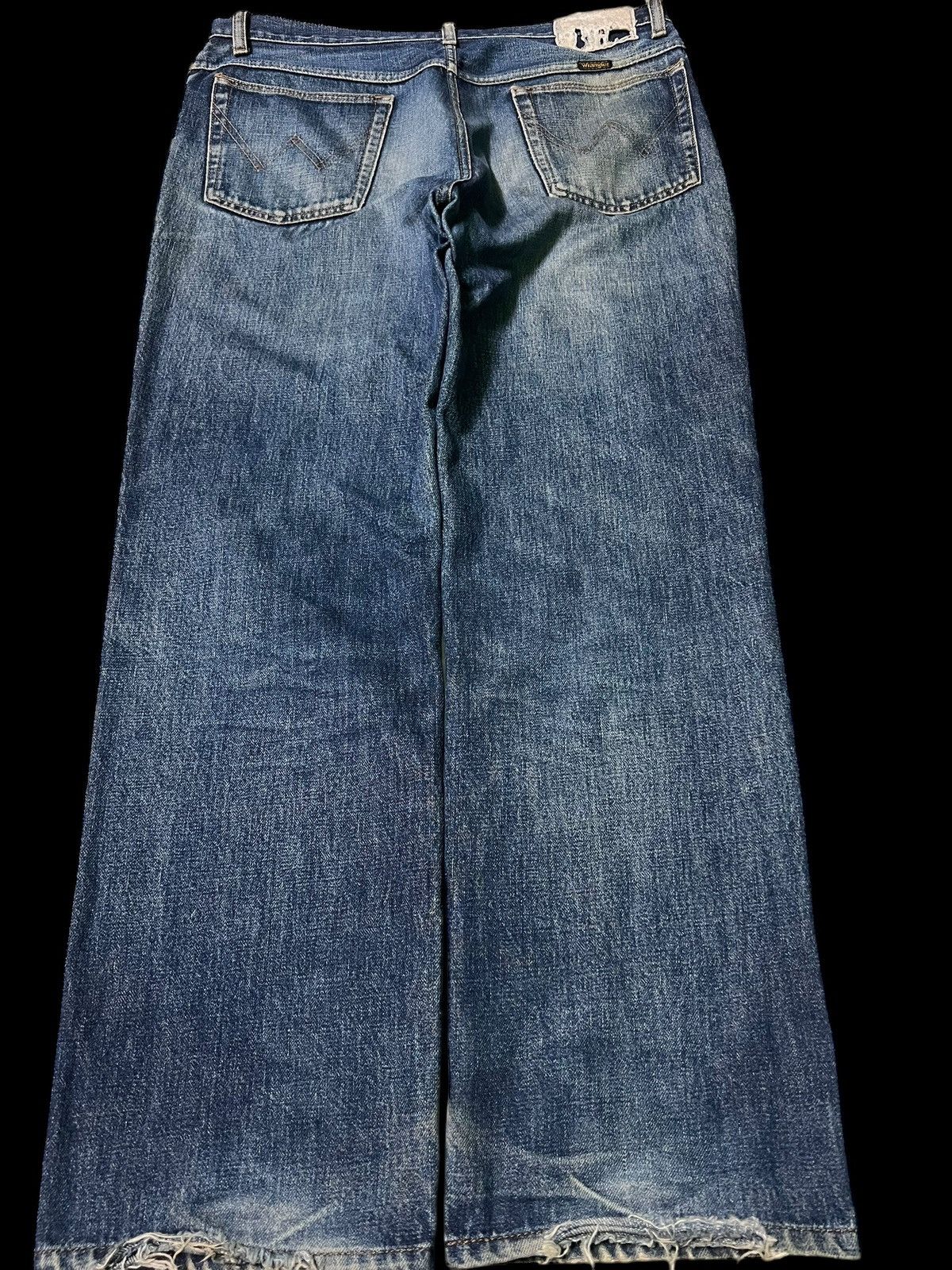 If Six Was Nine × Vintage × Wrangler 💥Baggy💥Vintage 90’s Wrangler Distress Washed Jean Size US 34 / EU 50 - 2 Thumbnail