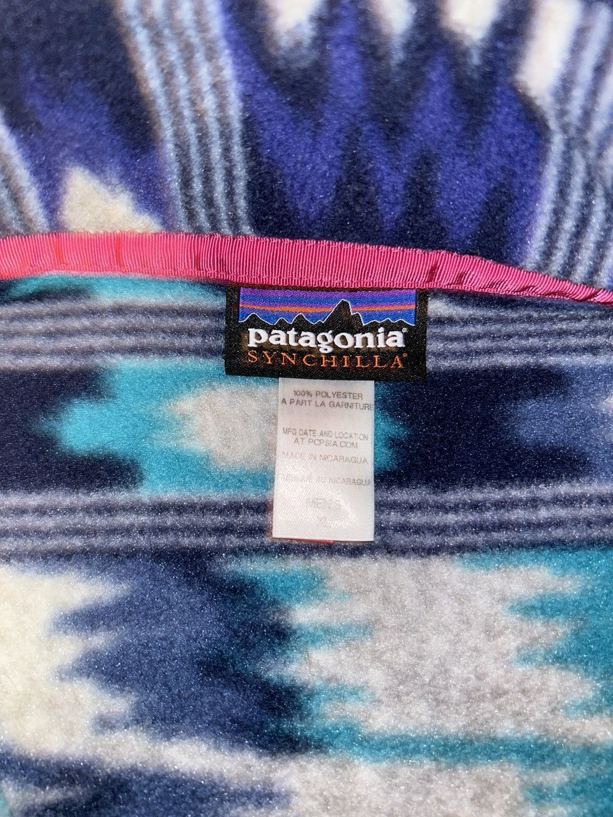 Patagonia 2014 Patagonia Synchilla Aztec Print Snap-T Fleece Pullover Size XL / US 12-14 / IT 48-50 - 5 Thumbnail