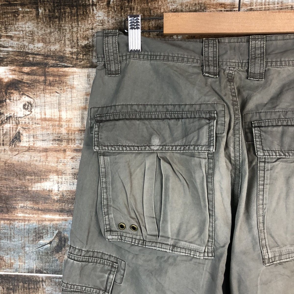 Japanese Brand Villand Green Cargo Multipocket Pants #A1430 Size US 31 - 18 Thumbnail