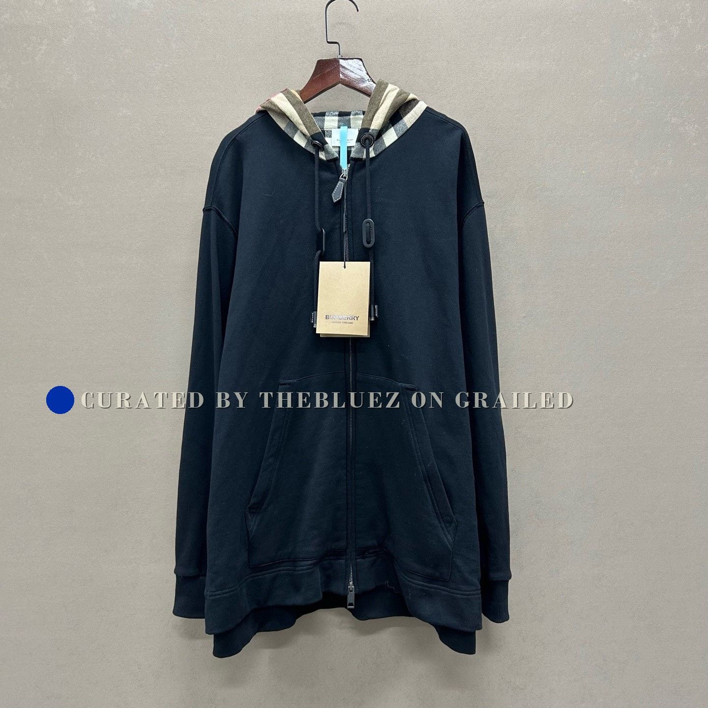 Burberry Burberry Black Label Women With Fur Parka Zip Up Hoodie