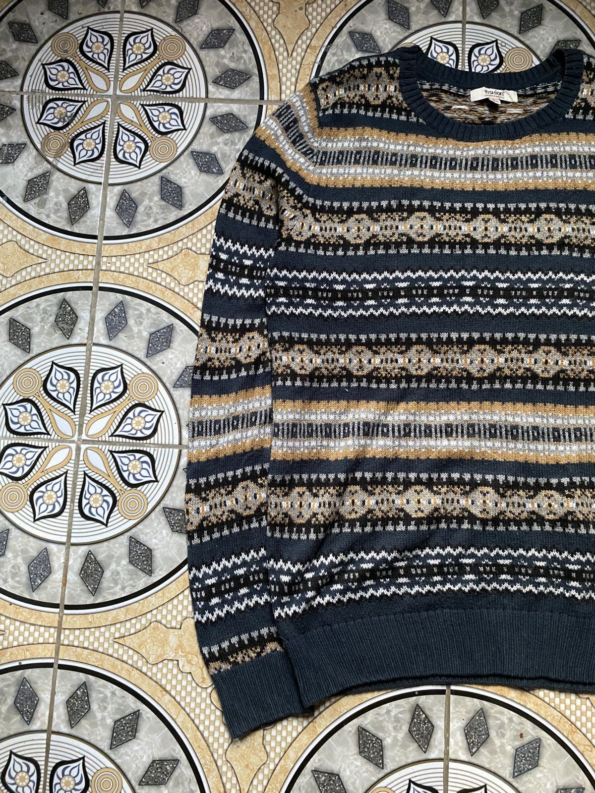 Other Vintage 90's Aesthetic Nordic Knitwear Sweater(Grandpa knit) Size US M / EU 48-50 / 2 - 3 Thumbnail