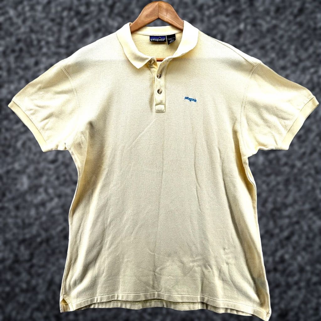 Patagonia Patagonia Polo Shirt Yellow Mens Large Golf Cotton Short Sleeve Collared Polo Casual Classic Button Easy Care Size US L / EU 52-54 / 3 - 1 Thumbnail