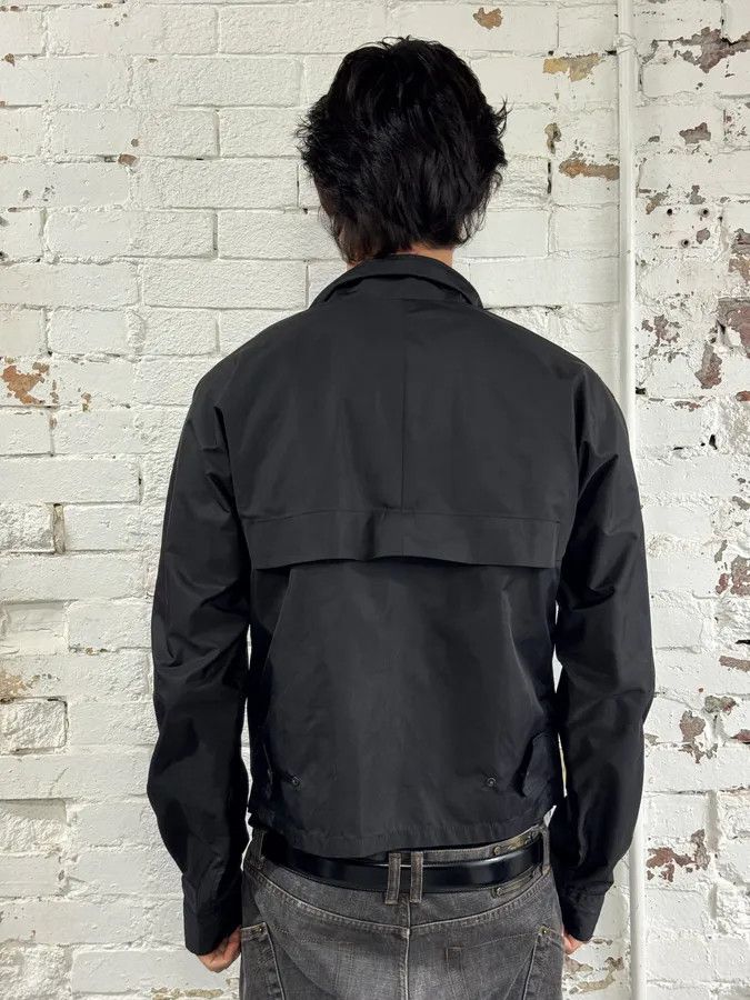 Yves Saint Laurent AW2003 Yves Saint Laurent Black Asymmetrical Classy Windbreaker Jacket Size US M / EU 48-50 / 2 - 3 Thumbnail