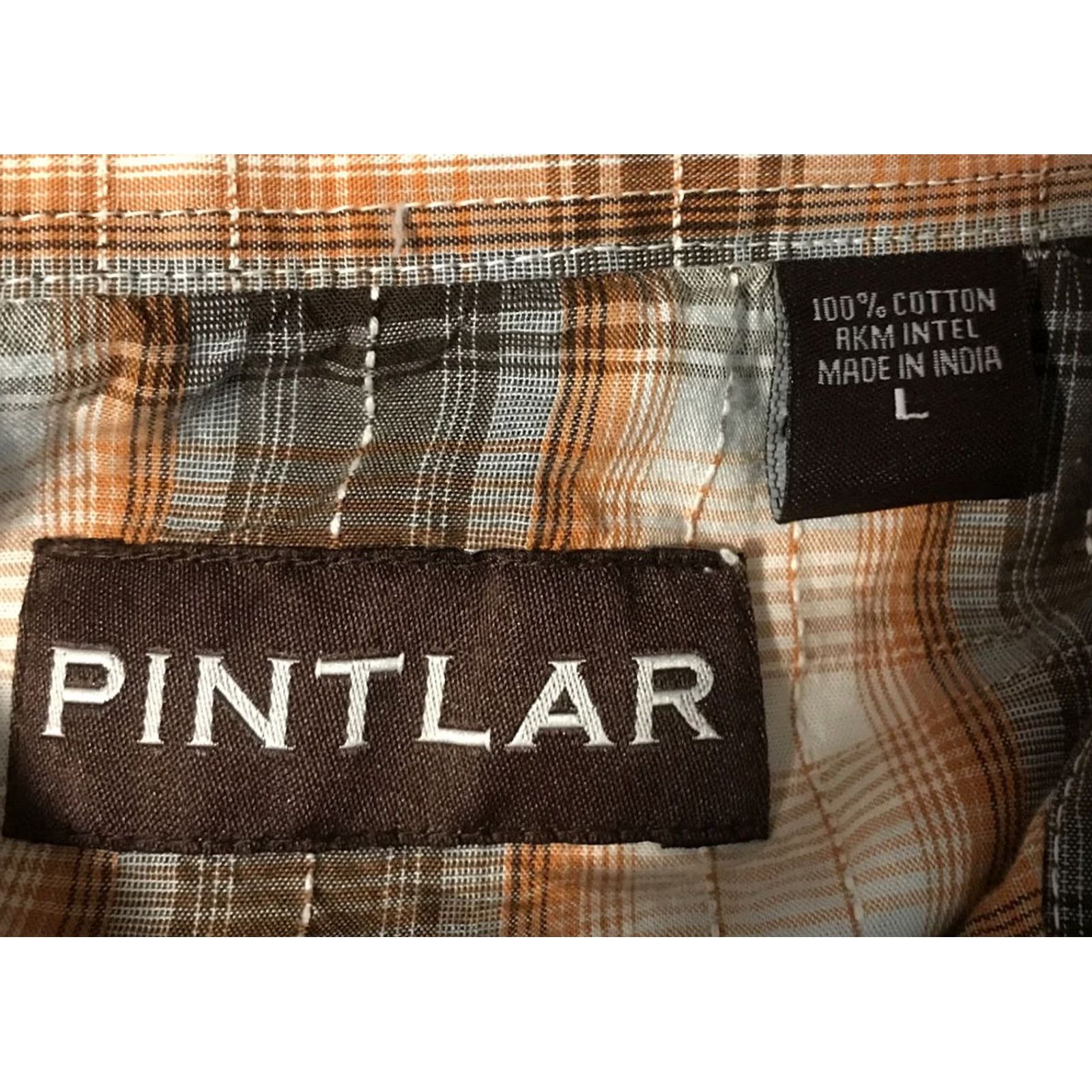 Vintage Pintlar Pearl Snap Western Cowboy Plaid Shirt Large Brown 100% Cotton Men Regular Pocketed Button-Up Size US L / EU 52-54 / 3 - 3 Thumbnail
