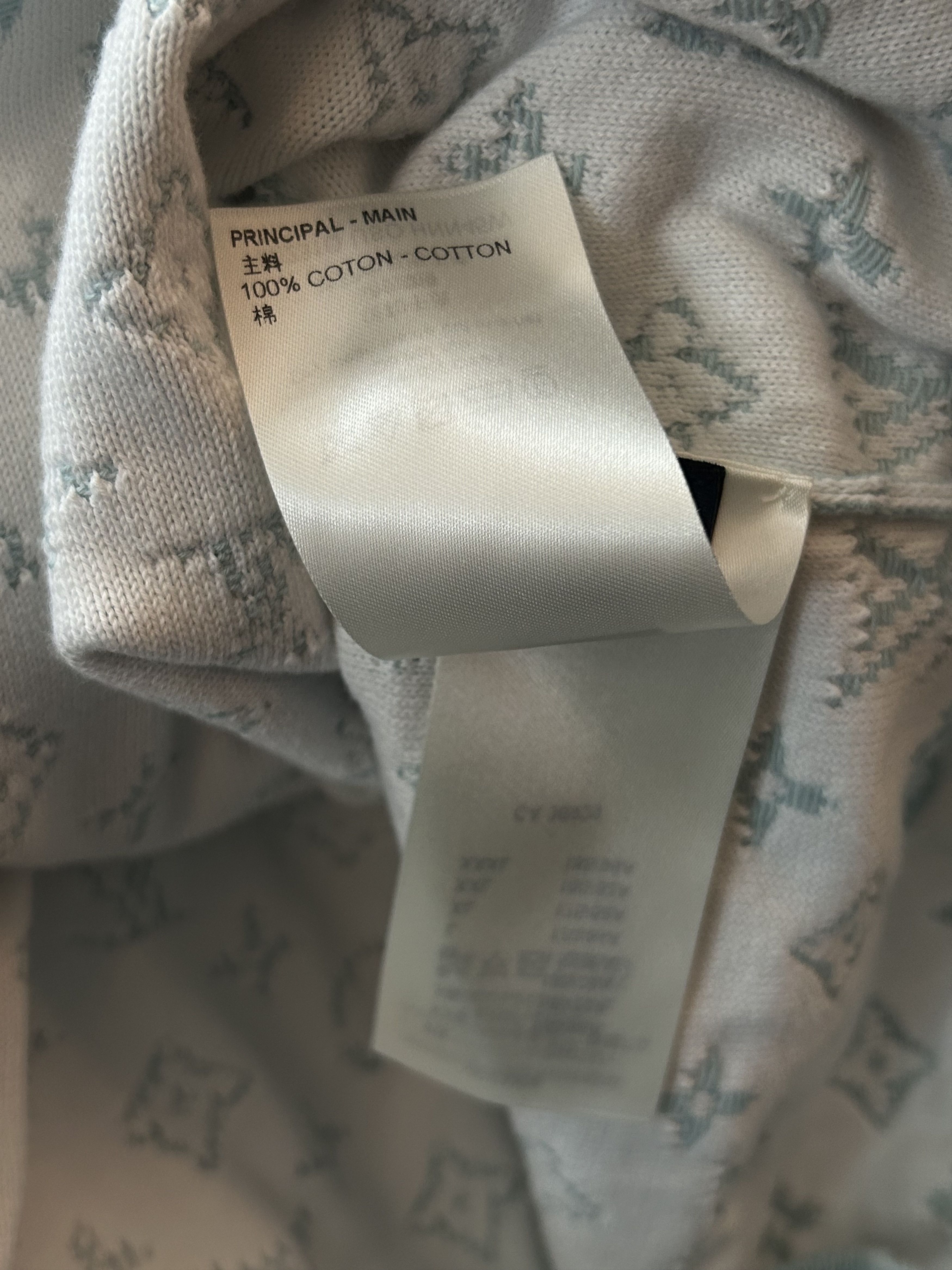 Louis Vuitton Louis Vuitton Blue & White Gradient Monogram Hoodie Size US XXL / EU 58 / 5 - 5 Thumbnail