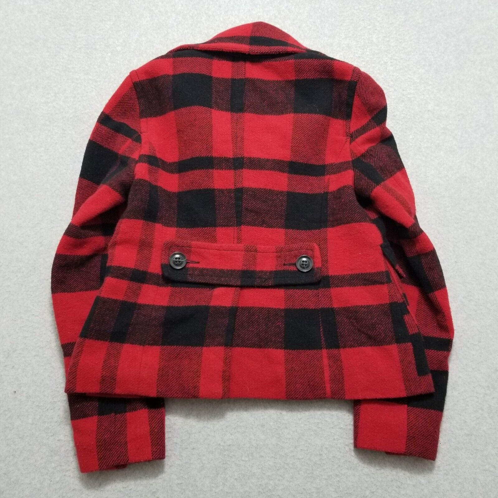 American Eagle Outfitters American Eagle Coat Jacket Womens Small Plaid Pockets Short Size S / US 4 / IT 40 - 2 Thumbnail