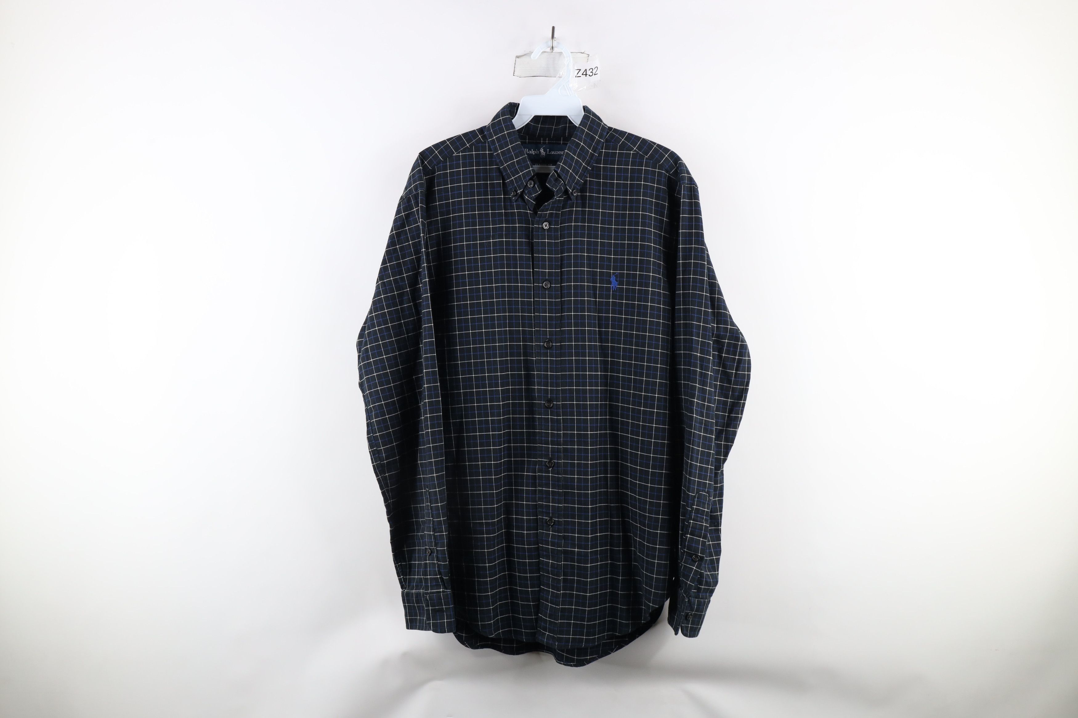 Vintage 90s Ralph Lauren Flannel Collared Button Down Shirt