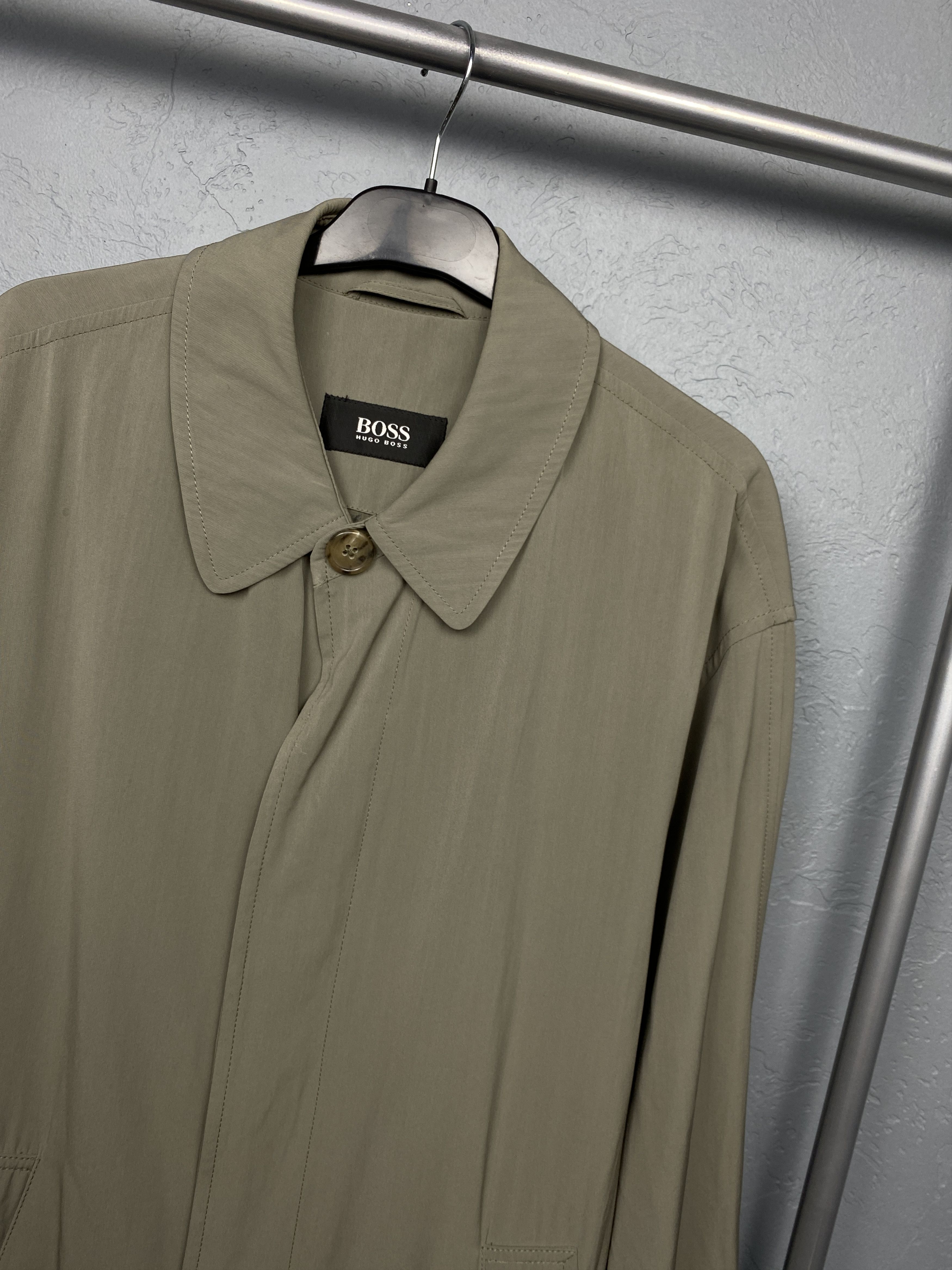 Hugo Boss × Vintage Hugo Boss Vintage Mens Long Trench Coat Wool Jacket Size US L / EU 52-54 / 3 - 2 Thumbnail
