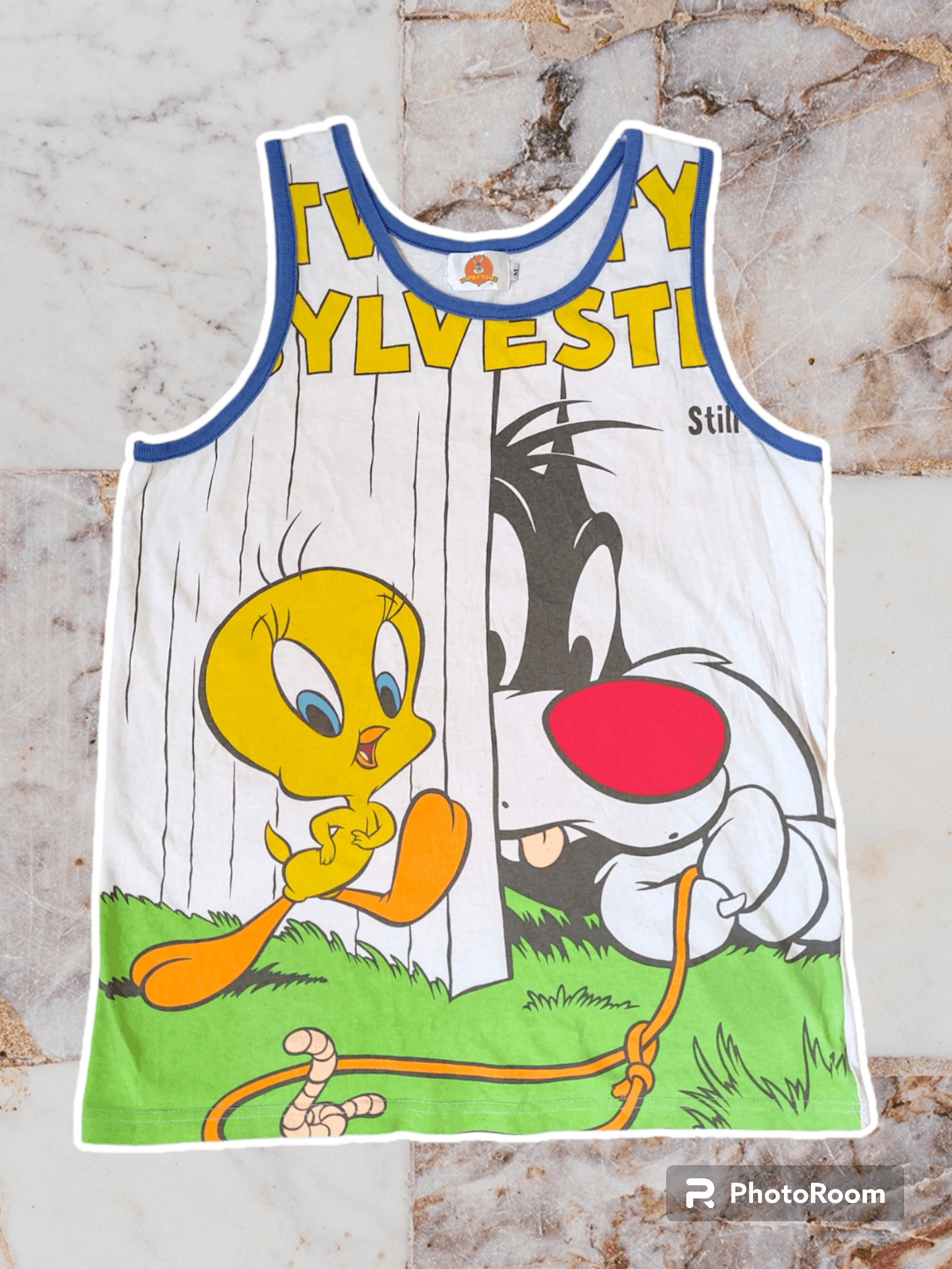 image of Cartoon Network x Vintage Looney Toones Tweety Tanktop, Women's (Size Medium)