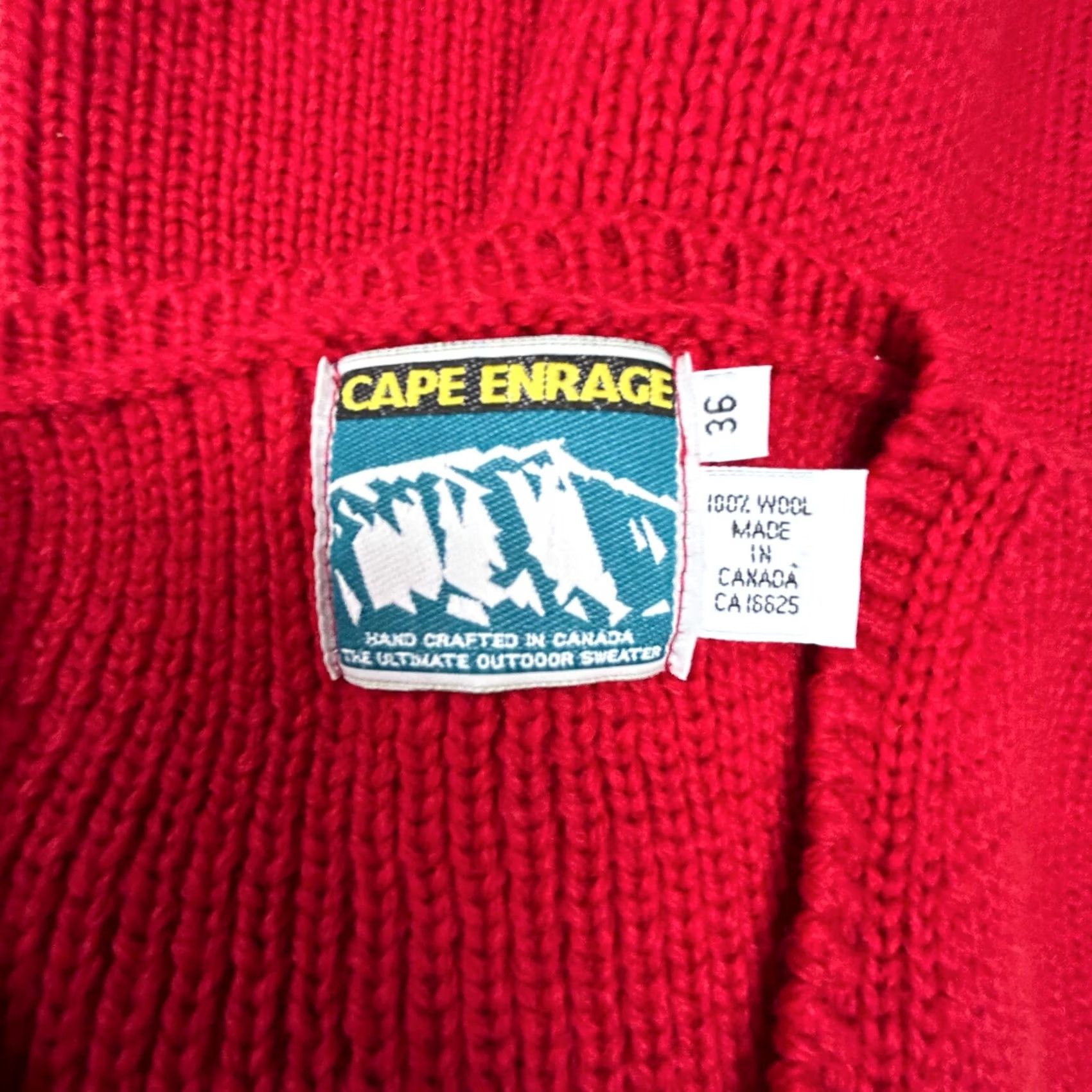 Vintage Cape Enrage Womens Zip Front 100% Wool Knit Vest Red Pockets Sleeveless V-Neck 36 Cap Sleeve Knit Vest Casual Mens Womens Size XS / US 0-2 / IT 36-38 - 7 Thumbnail