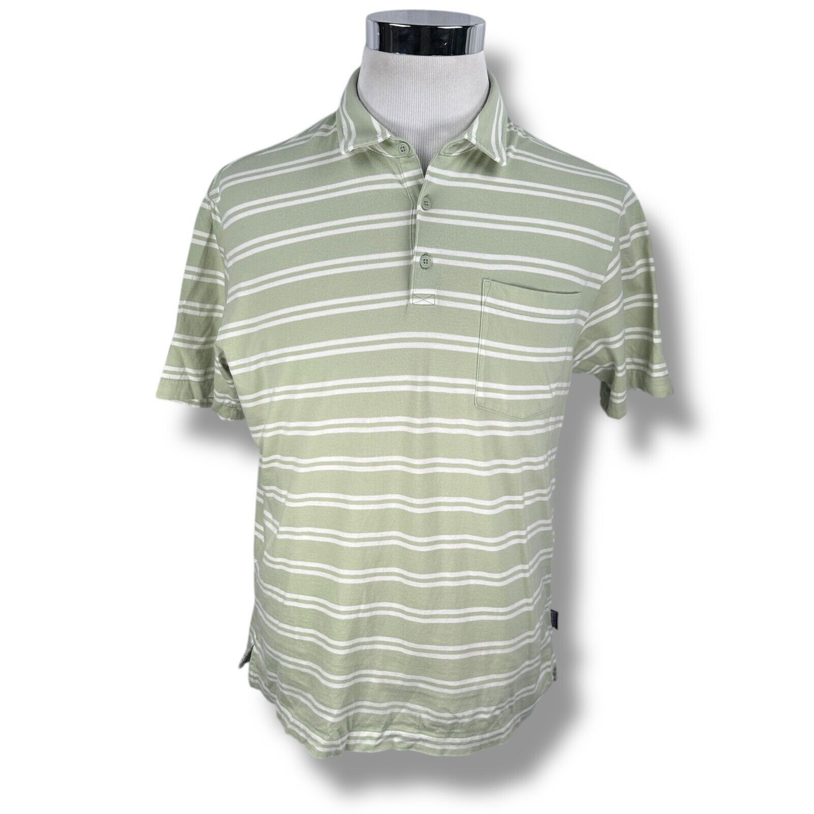 Patagonia Patagonia Polo Shirt Men’s Medium Green White Striped Size US M / EU 48-50 / 2 - 1 Thumbnail
