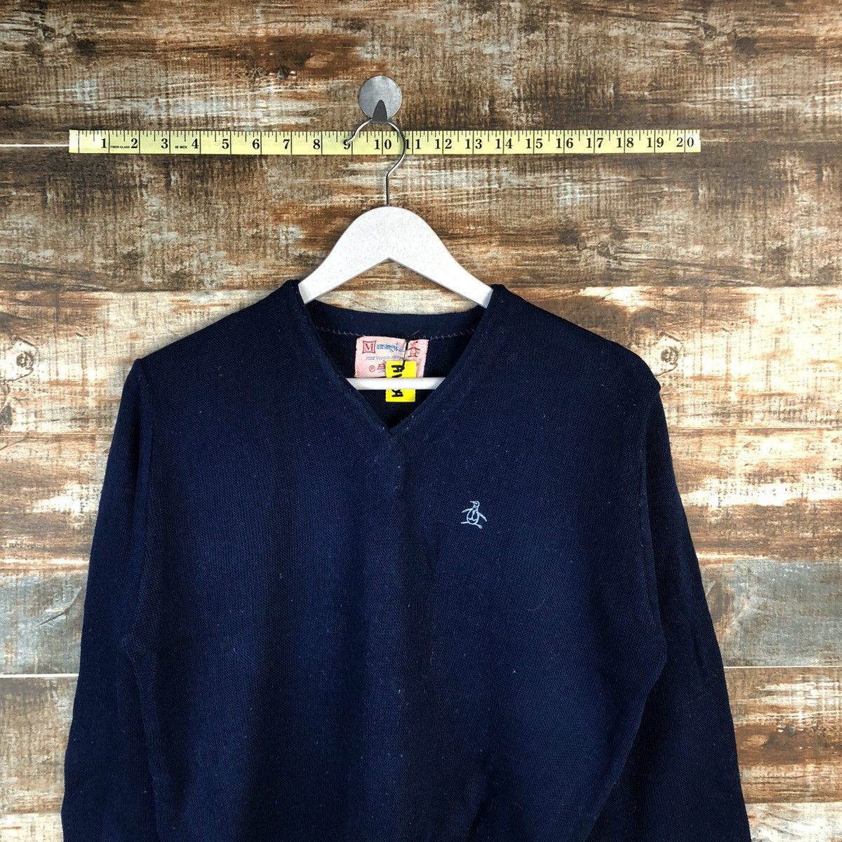 Homespun Knitwear × Japanese Brand Munsing Wear vintage Dark blue Knitwear #A1804 Size US S / EU 44-46 / 1 - 2 Thumbnail
