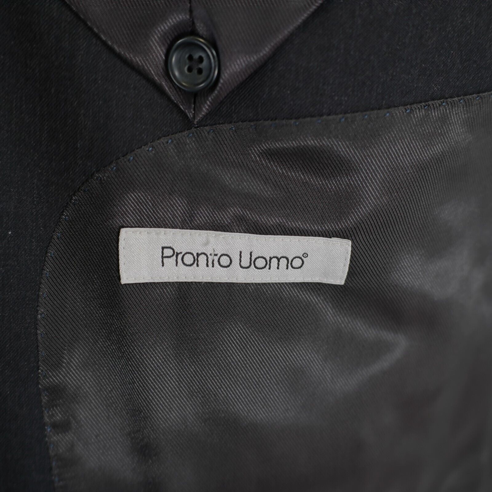 Pronto Uomo Pronto Uomo Wool Charcoal Gray 2 Button Blazer 50L / Slim 52 Size 50L - 8 Thumbnail