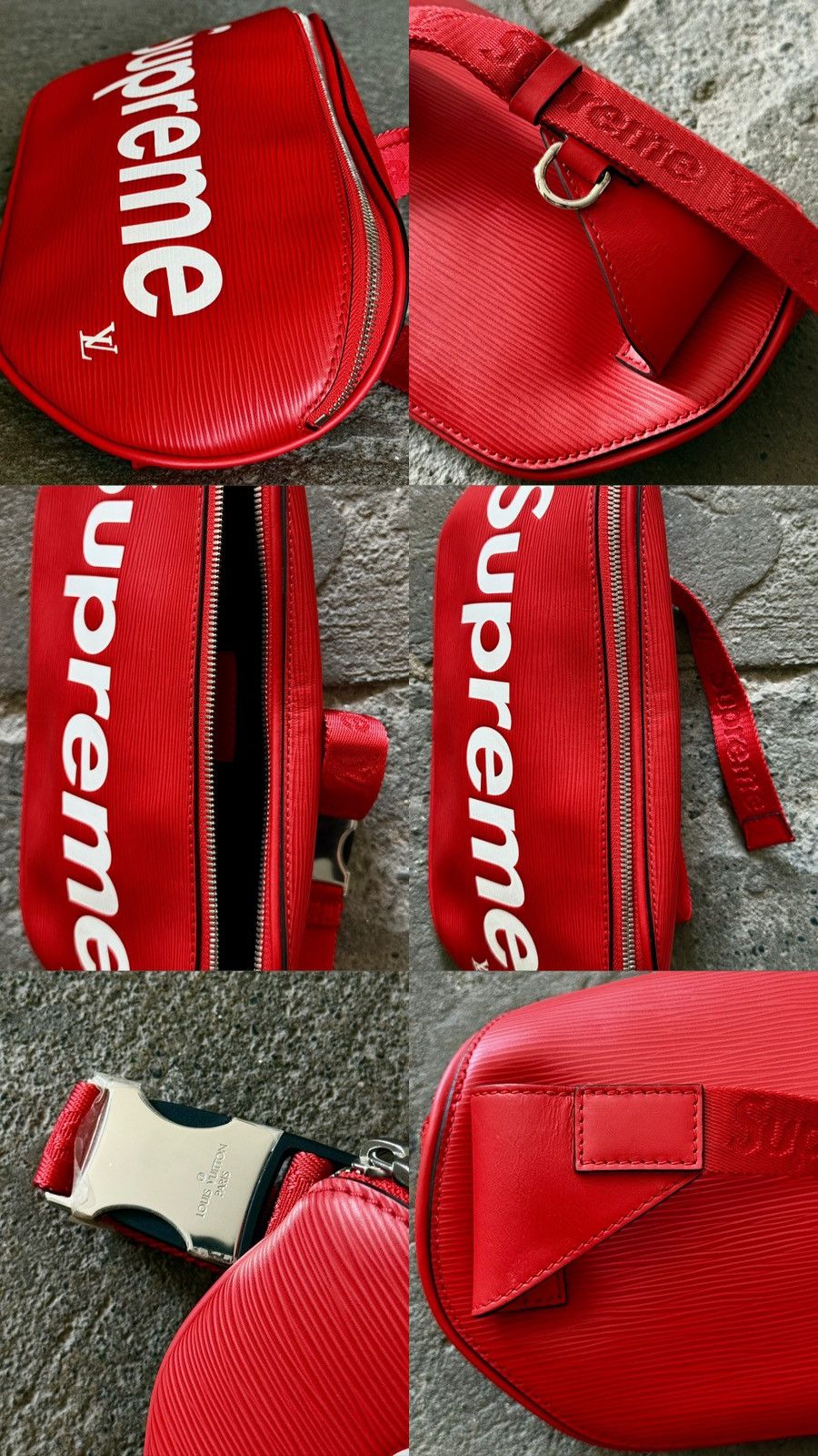 Louis Vuitton × Supreme Louis Vuitton - Supreme - AW17 - Epi Red Bum Bag Size ONE SIZE - 7 Thumbnail