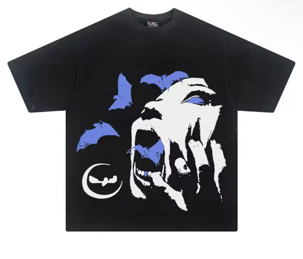 Japanese Brand Streetwear Goth Scream Face Black T-Shirt Punk Graphic Tees Size US M / EU 48-50 / 2 - 1 Thumbnail