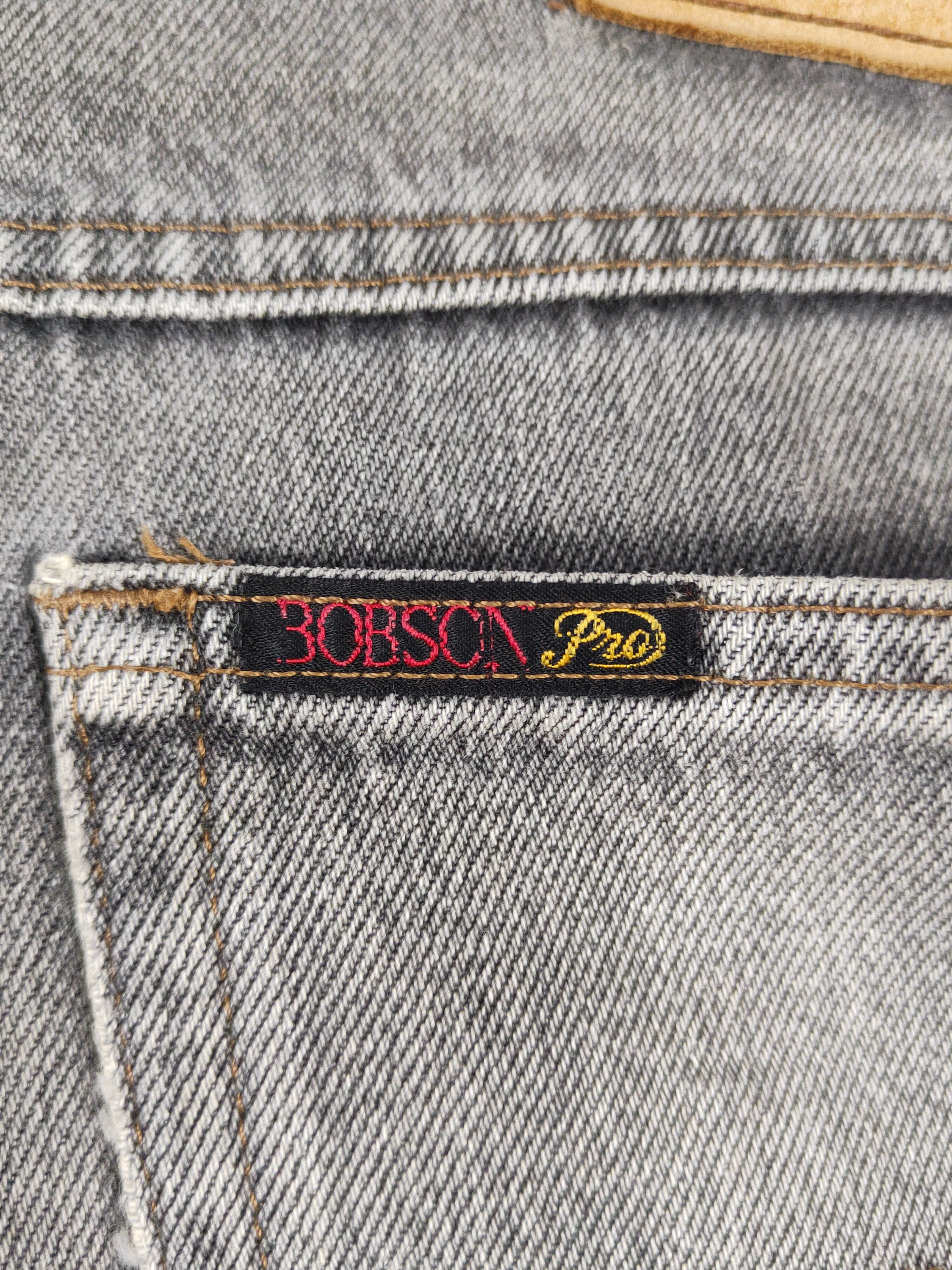 Vintage Bobson-Pro Black Distressed Ripped denim Jeans #W1564 Size US 33 - 10 Thumbnail