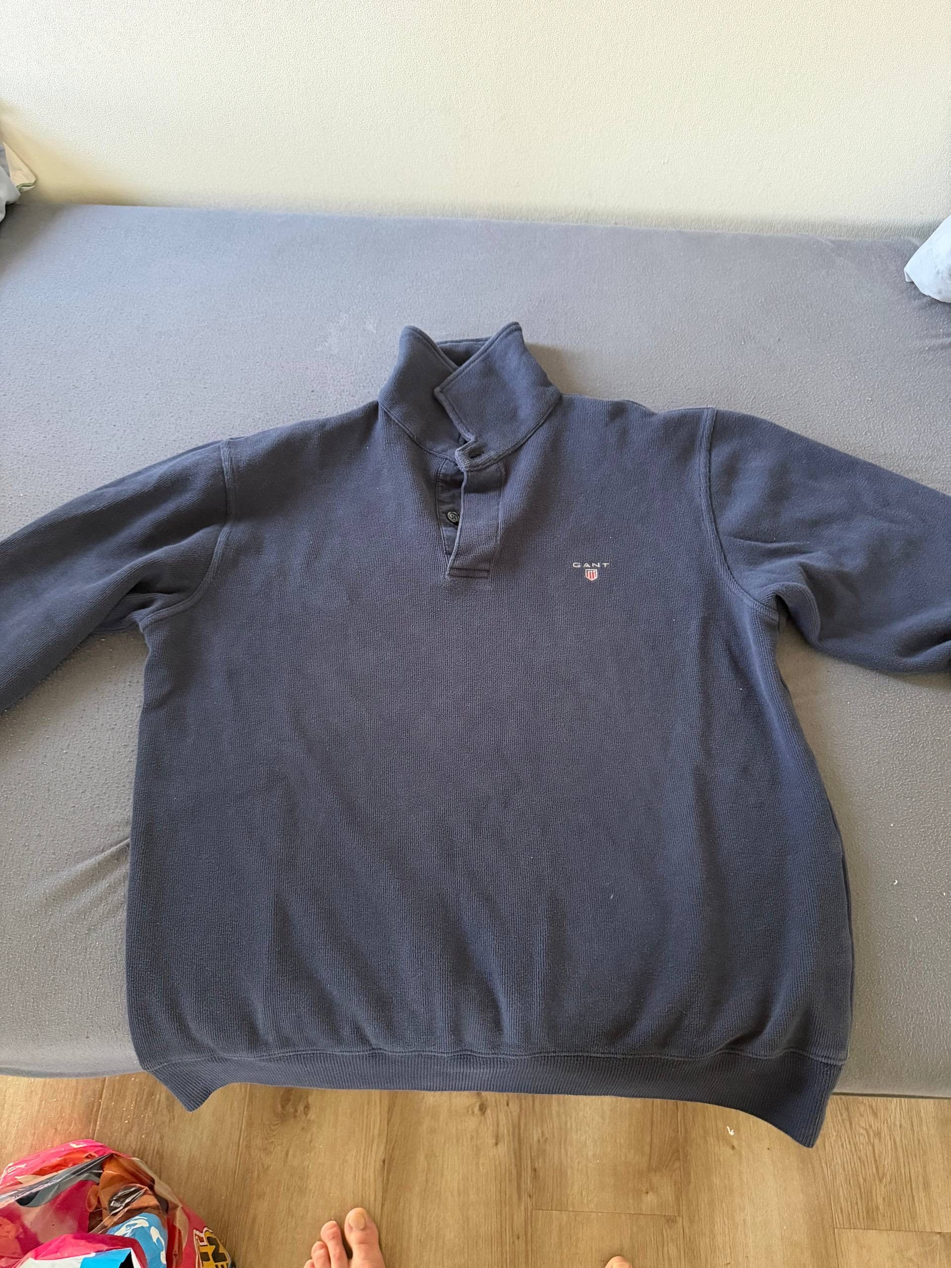 Gant Vintage 90s GANT Zip 1/4 Sweatshirts Big Embroidered Logo Size US L / EU 52-54 / 3 - 1 Thumbnail