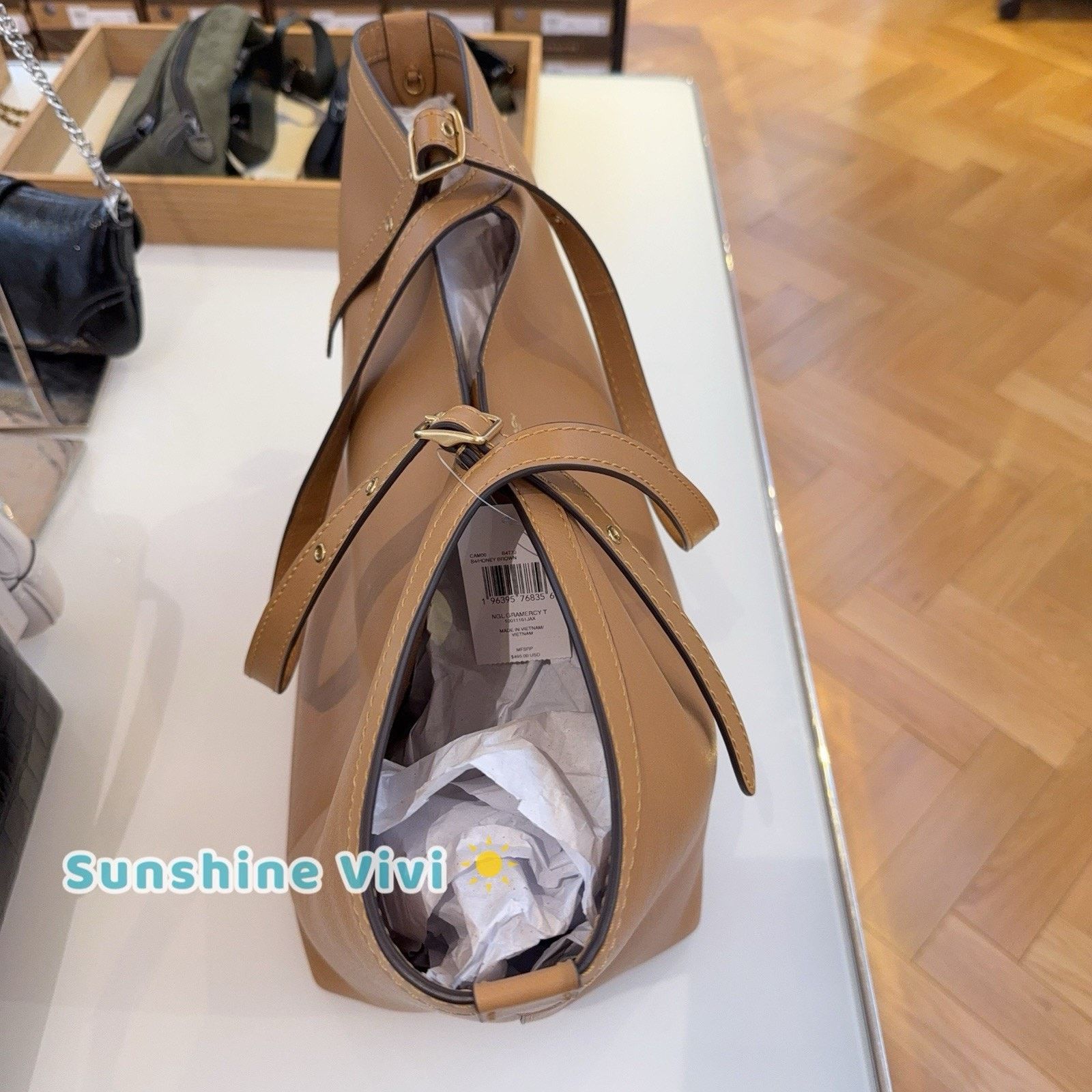 Coach NWT COACH Gramercy Tote CAM00 Brass Honey Brown Leather Size ONE SIZE - 2 Thumbnail