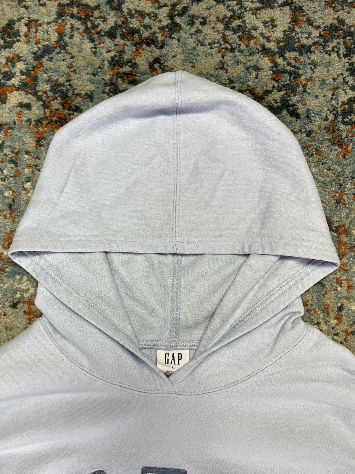 Gap × Vintage Vintage 00s GAP classic spellout arch logo baby blue hoodie Size US XL / EU 56 / 4 - 6 Thumbnail
