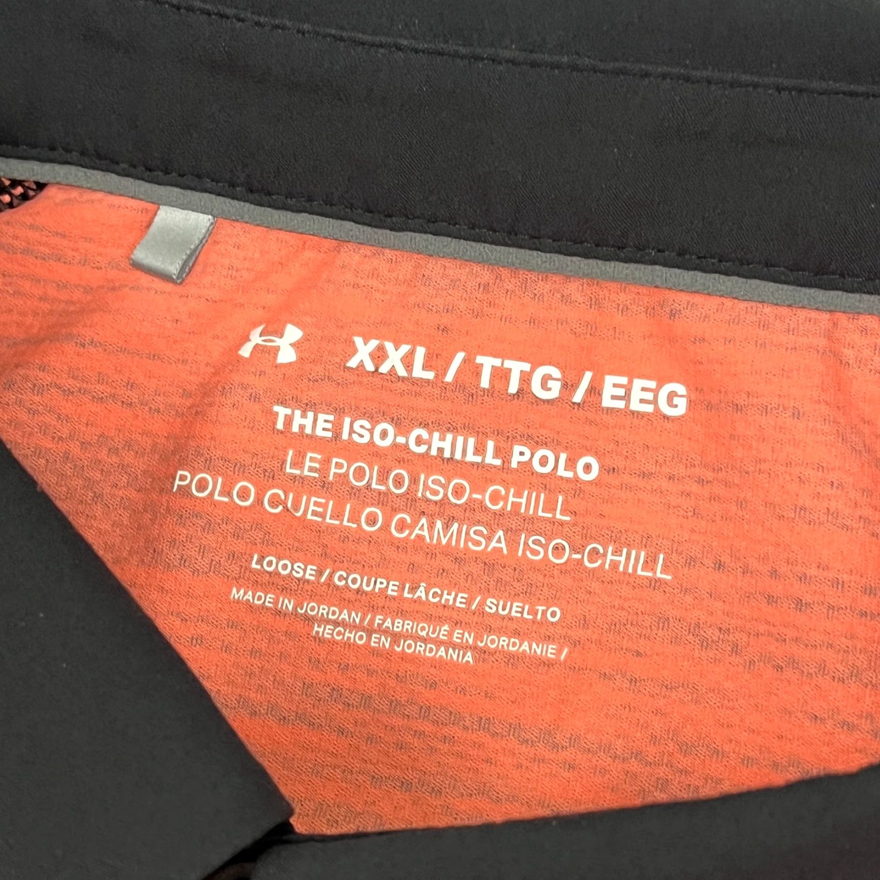 Under Armour Under Armour Iso Chill Polo Shirt Mens 2XL Heather Pink Black Performance Golf Shirt Mens 2XL Multicolor Polo Under Armour HeatGear Sports Logo Polo Size US XXL / EU 58 / 5 - 4 Thumbnail
