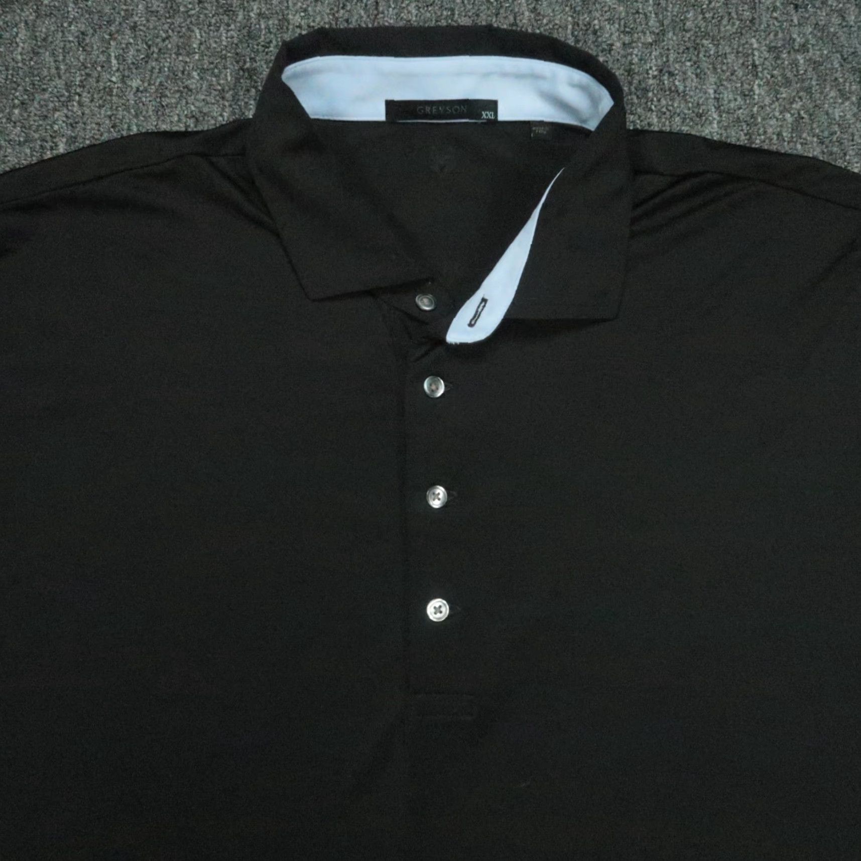 Vintage Greyson Polo Shirt Mens 2XL Black Long Sleeve Performance Golf Shirt Polo Activewear Casual Mens Size US XXL / EU 58 / 5 - 2 Thumbnail