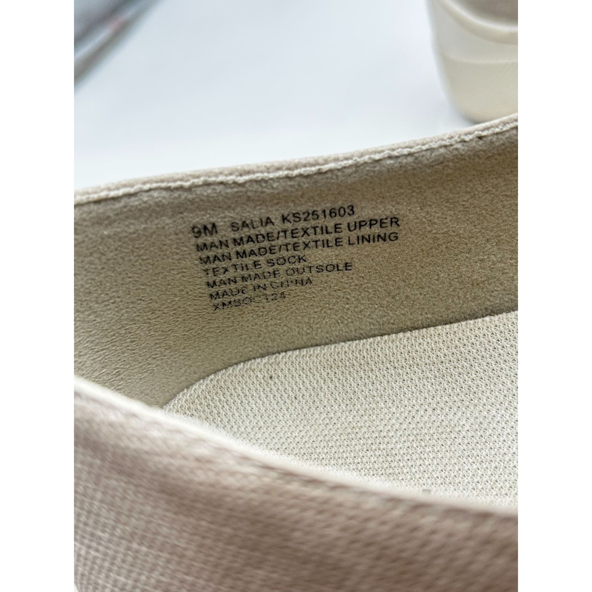 Other Kensie Salia Slip On Sneakers Women US 9 Beige Canvas Casual Size US 9 / IT 39 - 6 Thumbnail