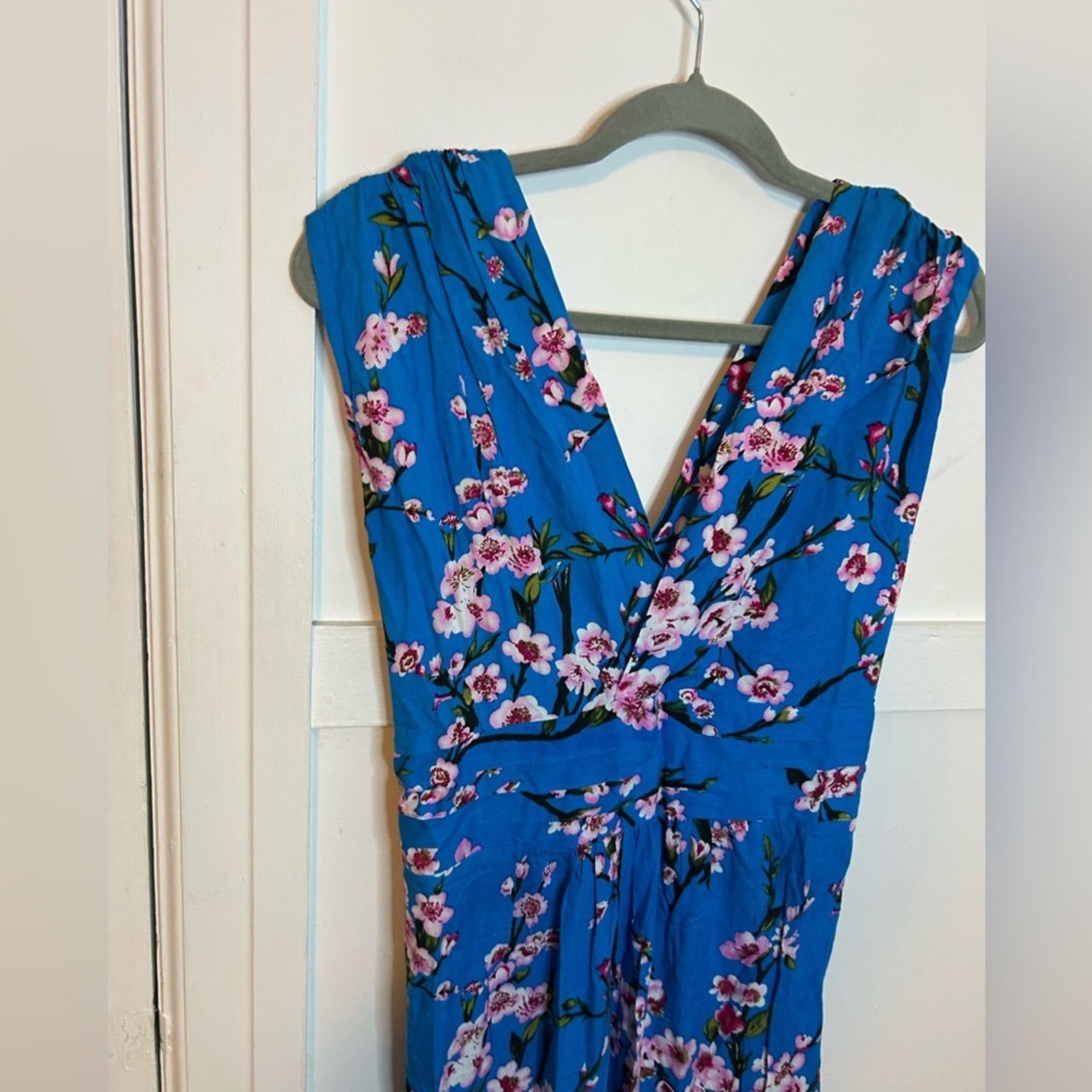Other Ruby Rox Blue Floral Maxi Dress Size M / US 6-8 / IT 42-44 - 5 Thumbnail