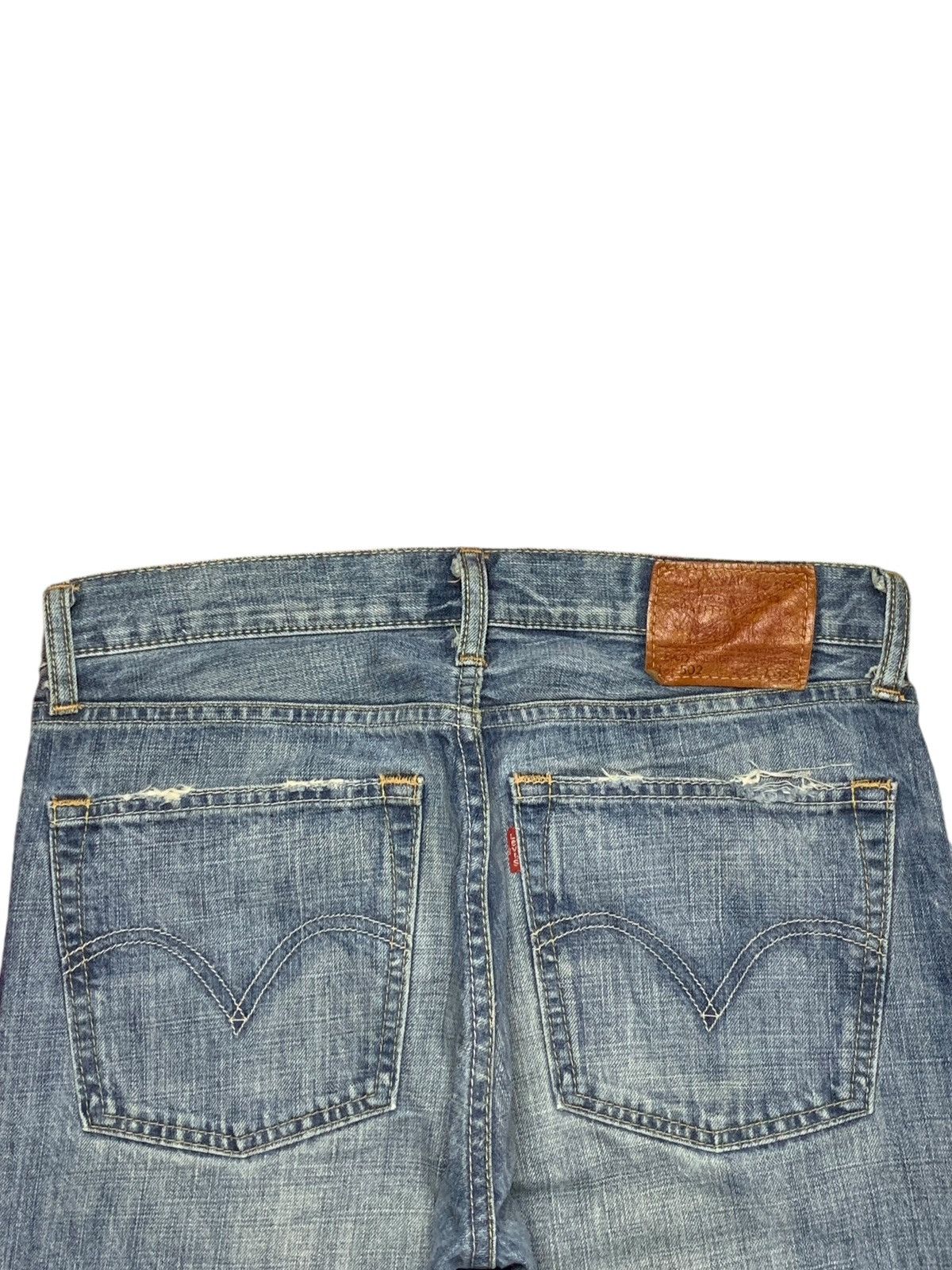 Levi's × Levi's Vintage Clothing Vintage 90s Levis 502 Faded Wash Distressed Loose Jeans Size US 31 - 8 Thumbnail