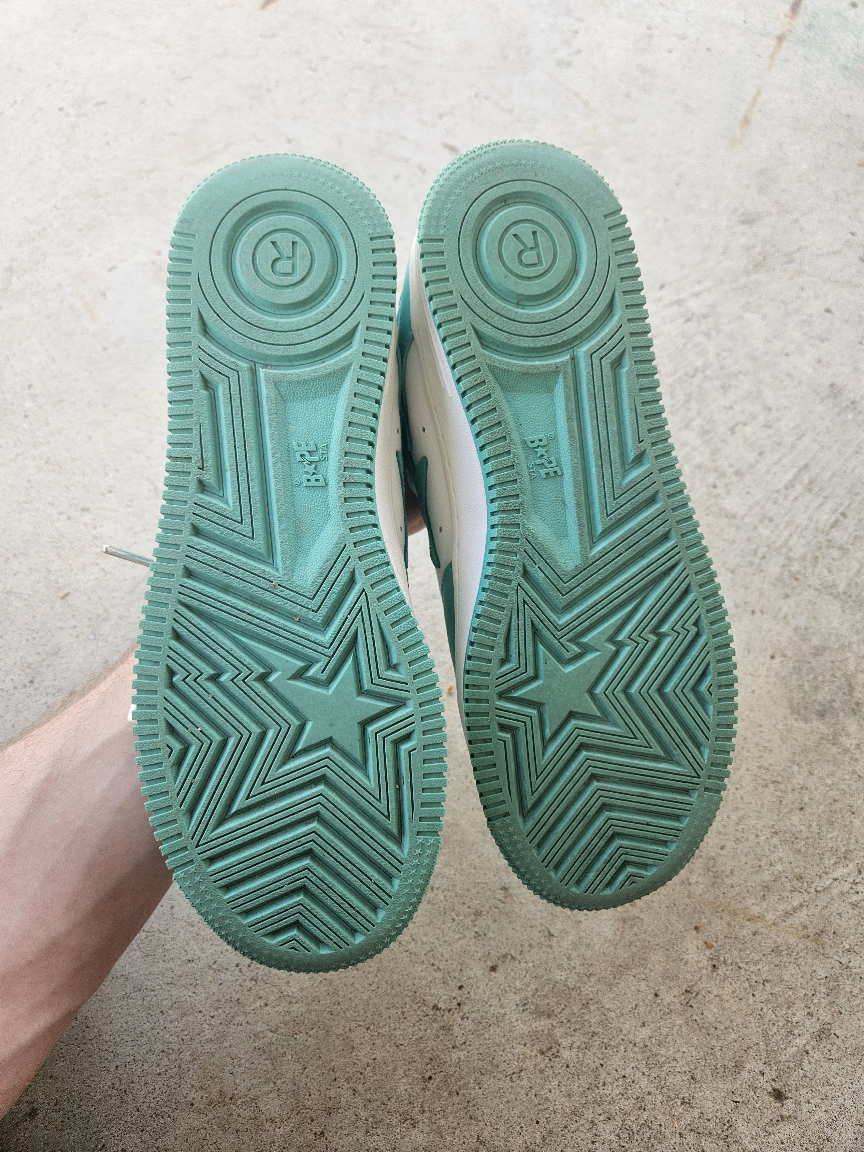 Bape Bapesta Teal White M1 Sneakers Size US 10 / EU 43 - 9 Thumbnail