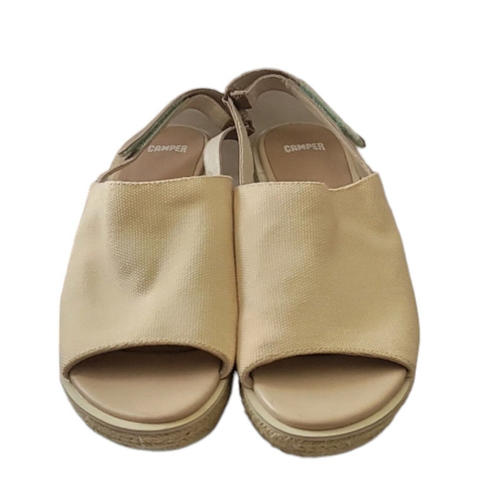 Camper Camper Damas Beige Wedge Women Sandals Size 40/10 Size US 10 / IT 40 - 4 Thumbnail