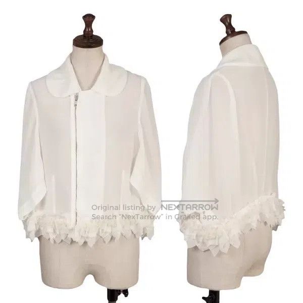 Comme des Garcons Comme des Garcons White vintage sheer top Size S / US 4 / IT 40 - 1 Thumbnail