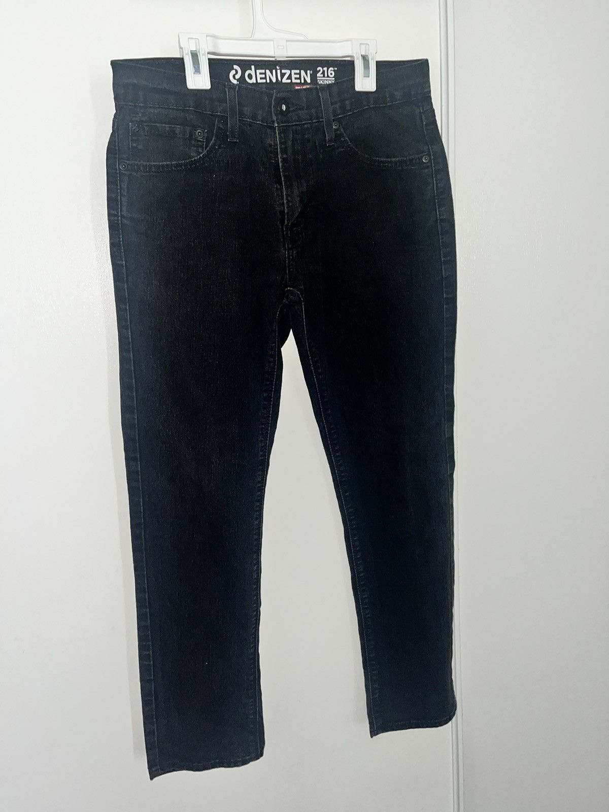 Denizen × Levi's × Vintage Denizen by Levi’s Skinny Fit 216 Black Denime Size US 31 - 4 Thumbnail