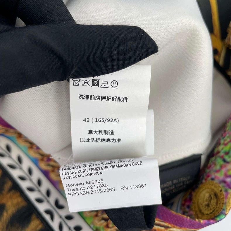 Versace Versace Cotton-spun printed jacket Size US S / EU 44-46 / 1 - 6 Thumbnail