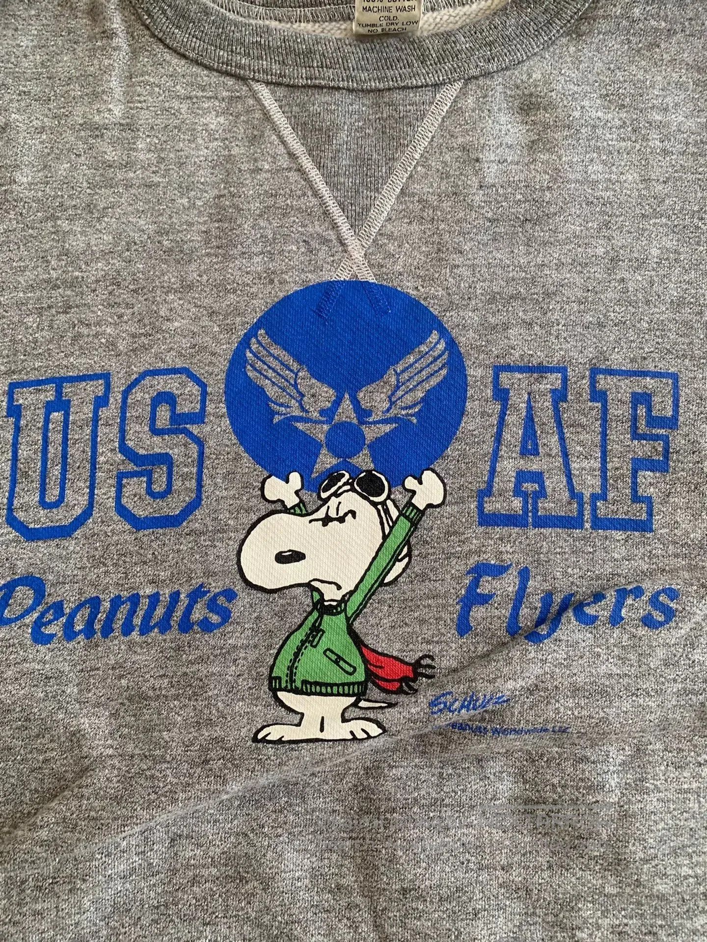 Buzz Rickson's snoopy collaboration gray sweatshirt by buzz rickson. Size US XXL / EU 58 / 5 - 3 Thumbnail