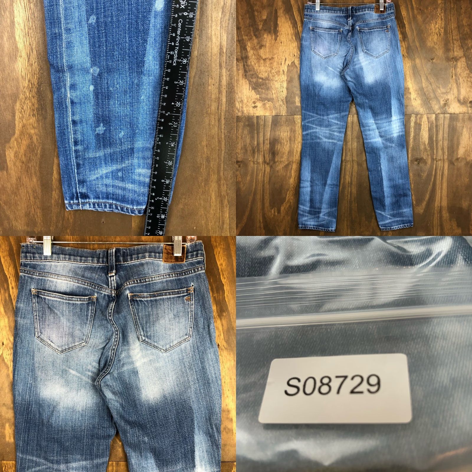Madewell Madewell Jeans Blue Distressed Stretch Boyjean 26 Women's Regular Denim Mid Rise 28in Inseam 5-Pocket Size 26 Size 26" / US 2 / IT 38 - 8 Thumbnail