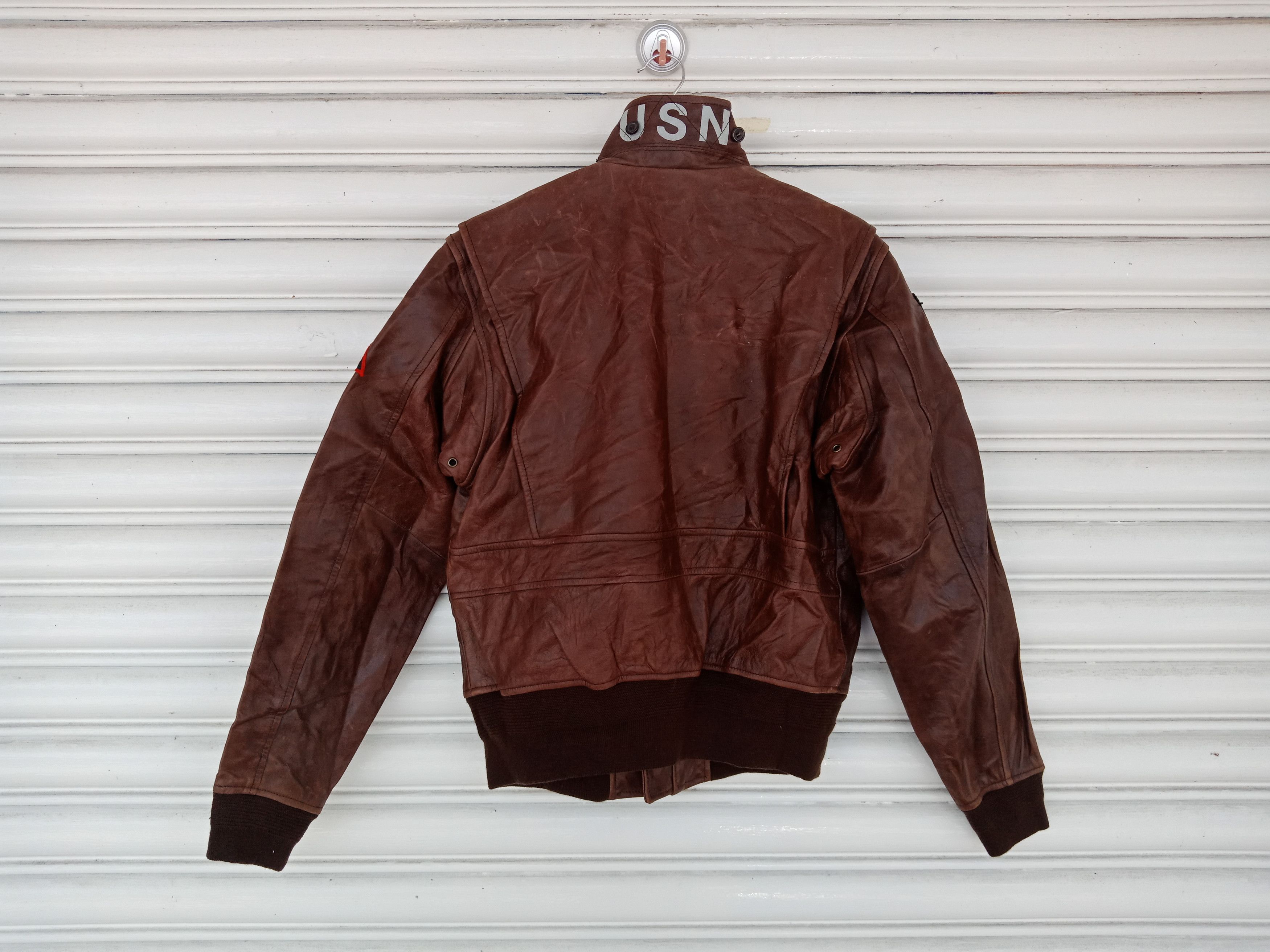 Leather G1 USN Midway Pearl Harbor Leather Jacket Size US M / EU 48-50 / 2 - 3 Thumbnail