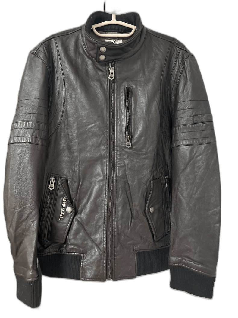 Diesel Brown Diesel Leather Motorcycle Jacket Size US XL / EU 56 / 4 - 1 Thumbnail