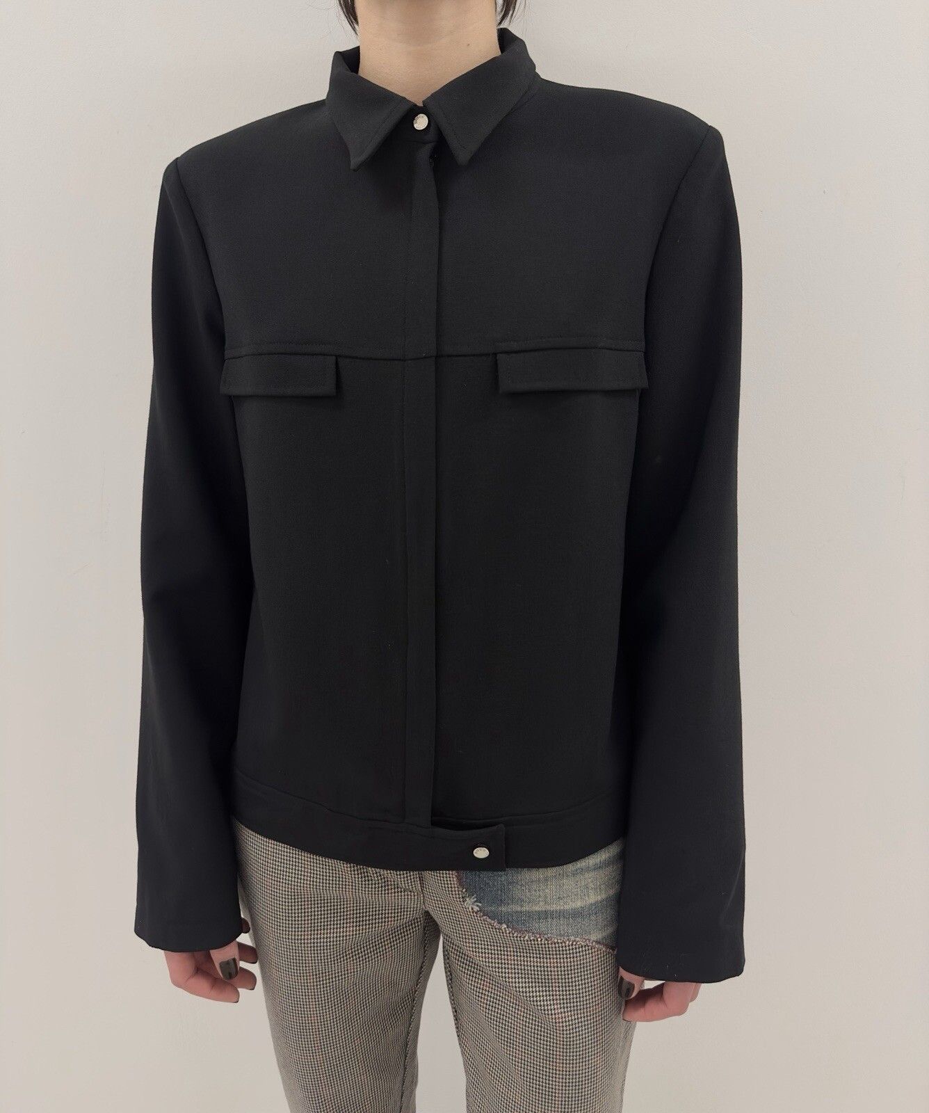 Paco Rabanne DDP Paco Rabanne Wool Blend Blazer Jacket Black Size 42 Size M / US 6-8 / IT 42-44 - 1 Thumbnail